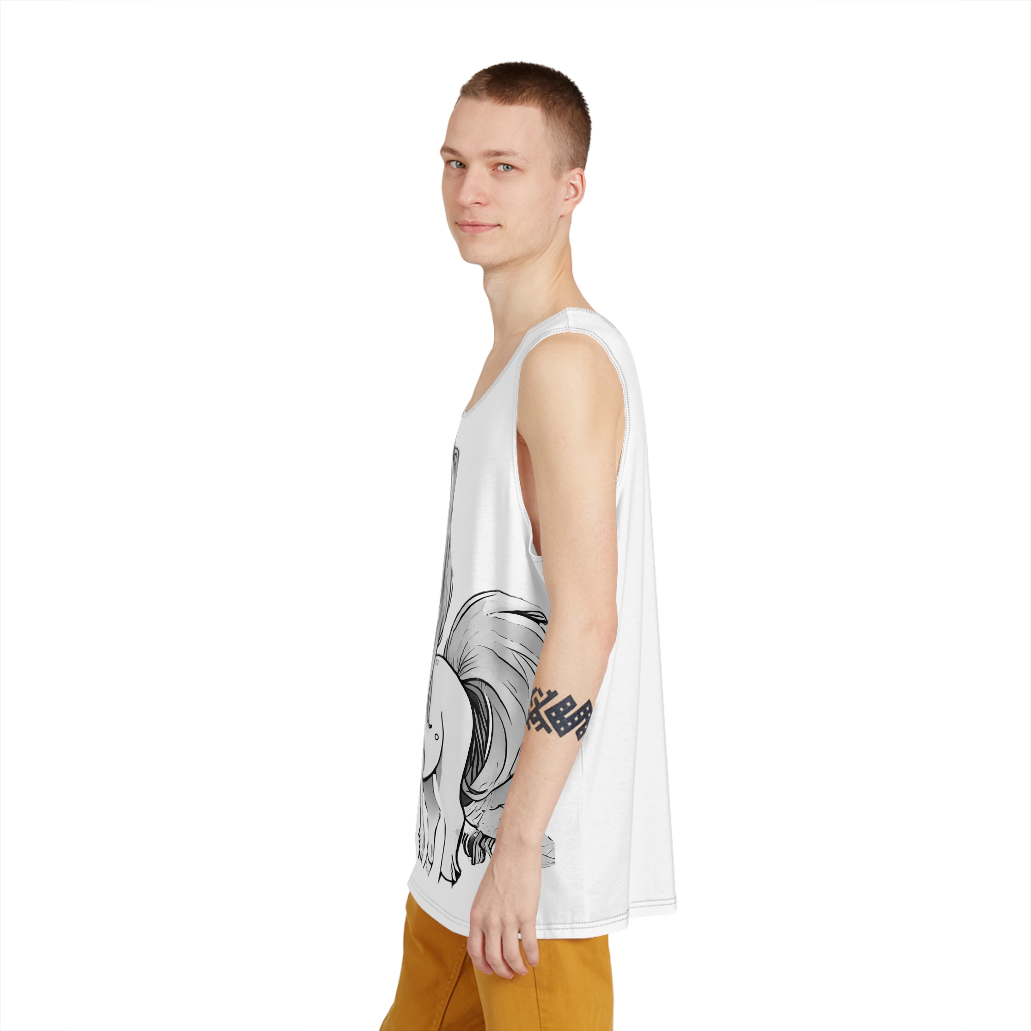 Magical Unicorn Art Kids Mens Tank Aop