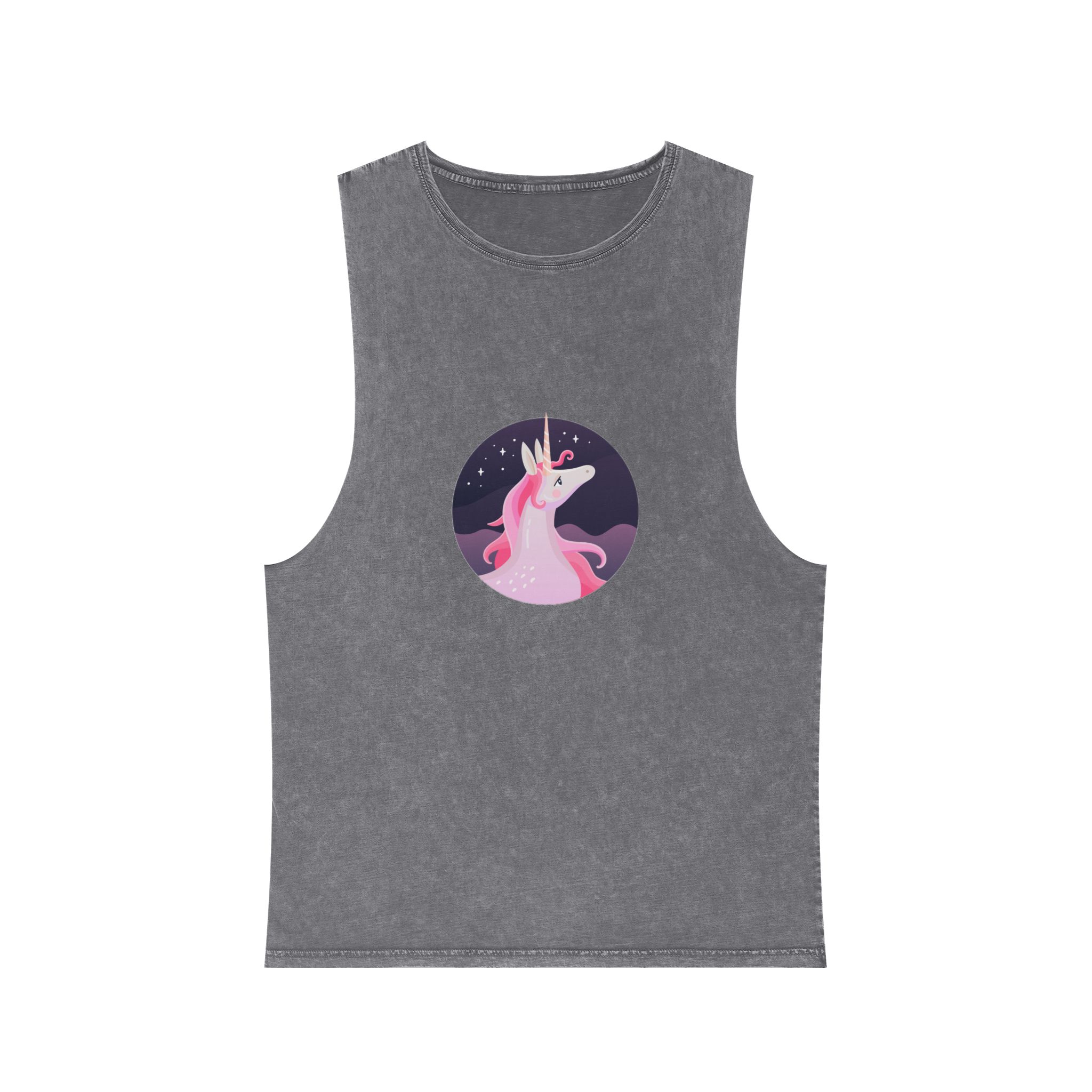 Unicorn Copia Unisex Stonewash Tank Top - Image 9