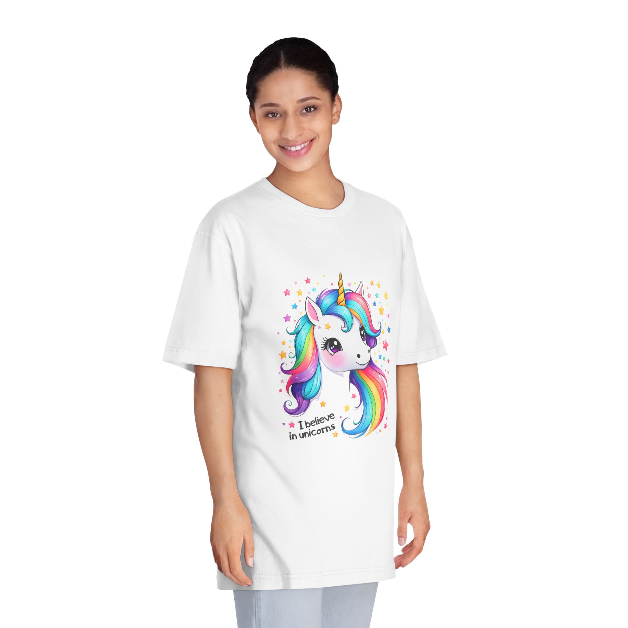 I Belive In Unicorns Unisex Classic Crewneck T Shirt - Image 3