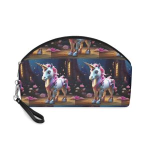 Animated Unicorn Children Generated By Ai (9) Makeup Bag