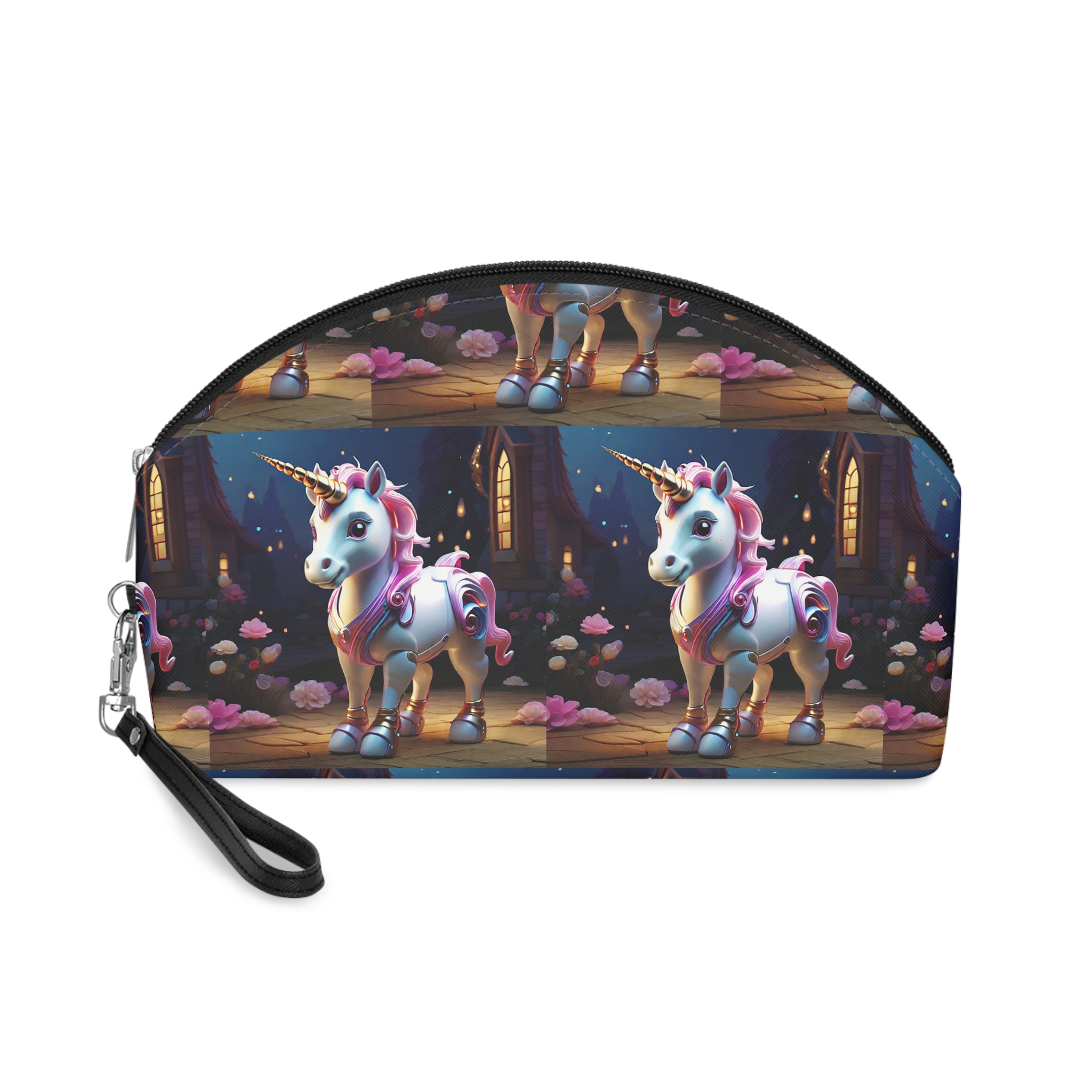 Animated Unicorn Children Generated By Ai (9) Makeup Bag