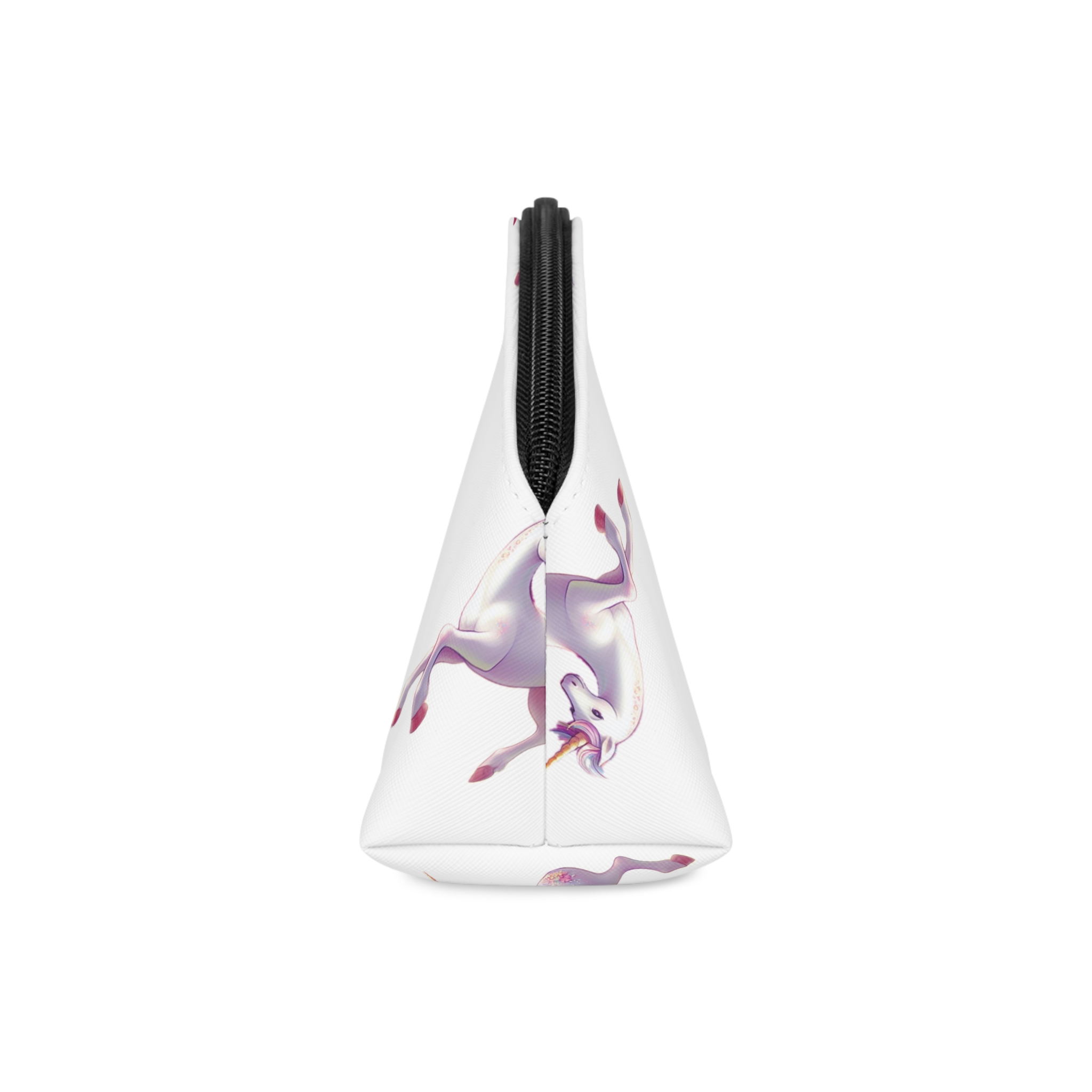 Beautiful Unicorn Running Magical Meadow Unicorn Background Images Whimsical Unicorn (44) Makeup Bag - Image 4