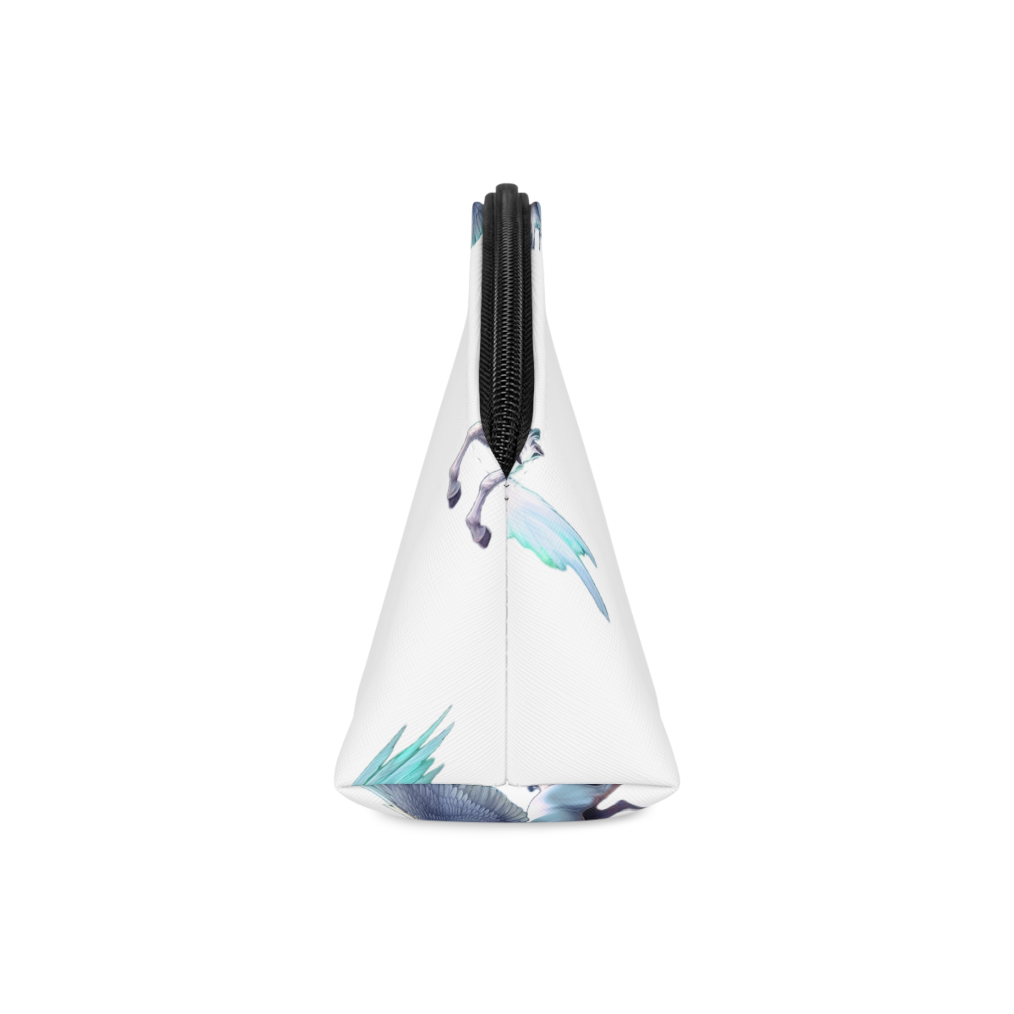 Unicorn With Wings Flying Sky With Full Moon Background Generative Ai Makeup Bag - Image 4