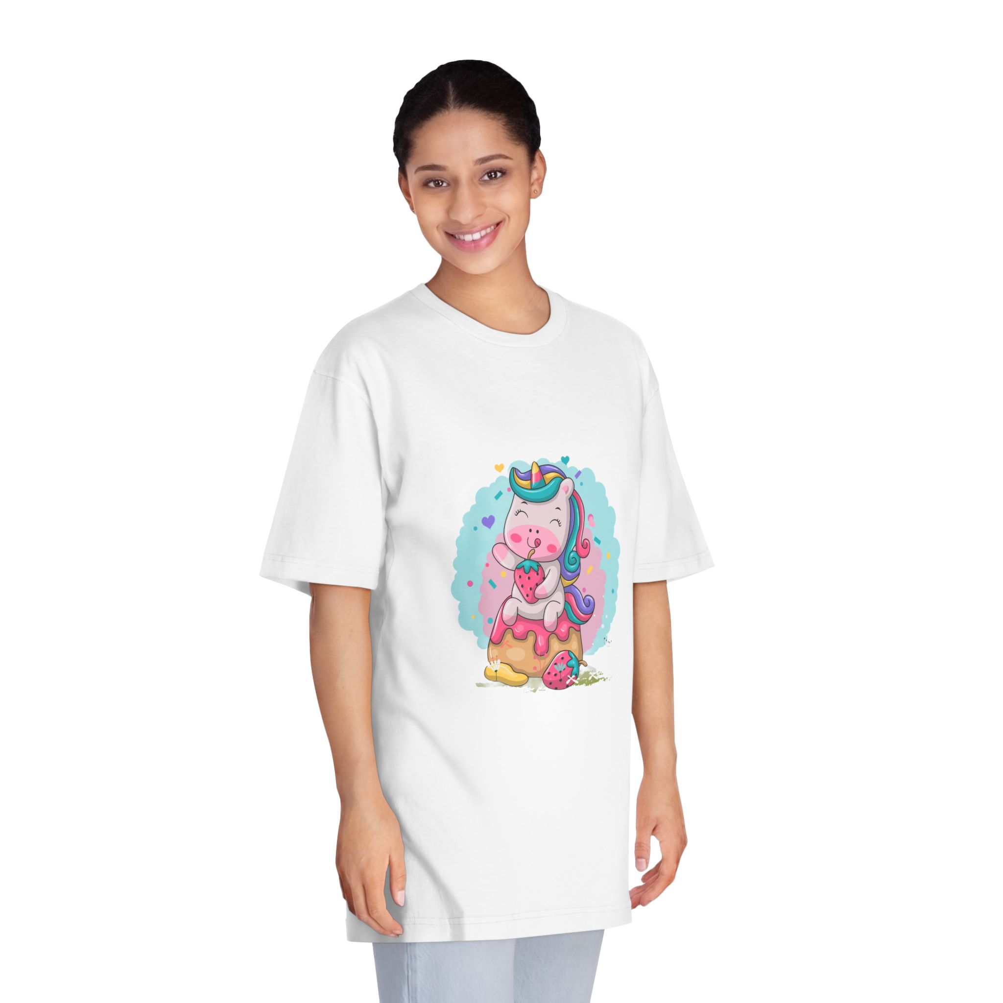 Unicorn V548 Unisex Classic Crewneck T Shirt - Image 3