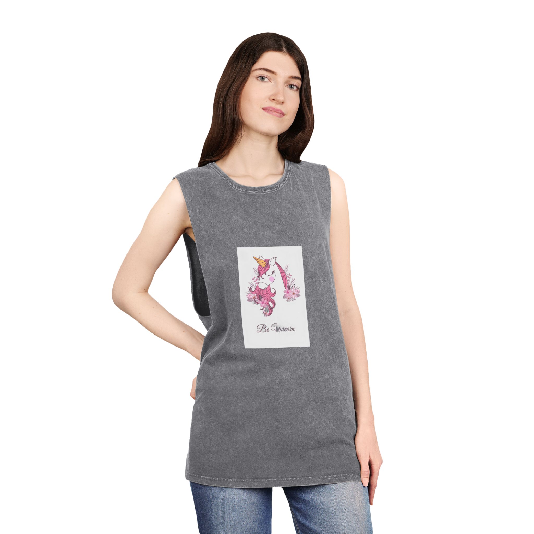 Unicorn V509 Unisex Stonewash Tank Top - Image 12