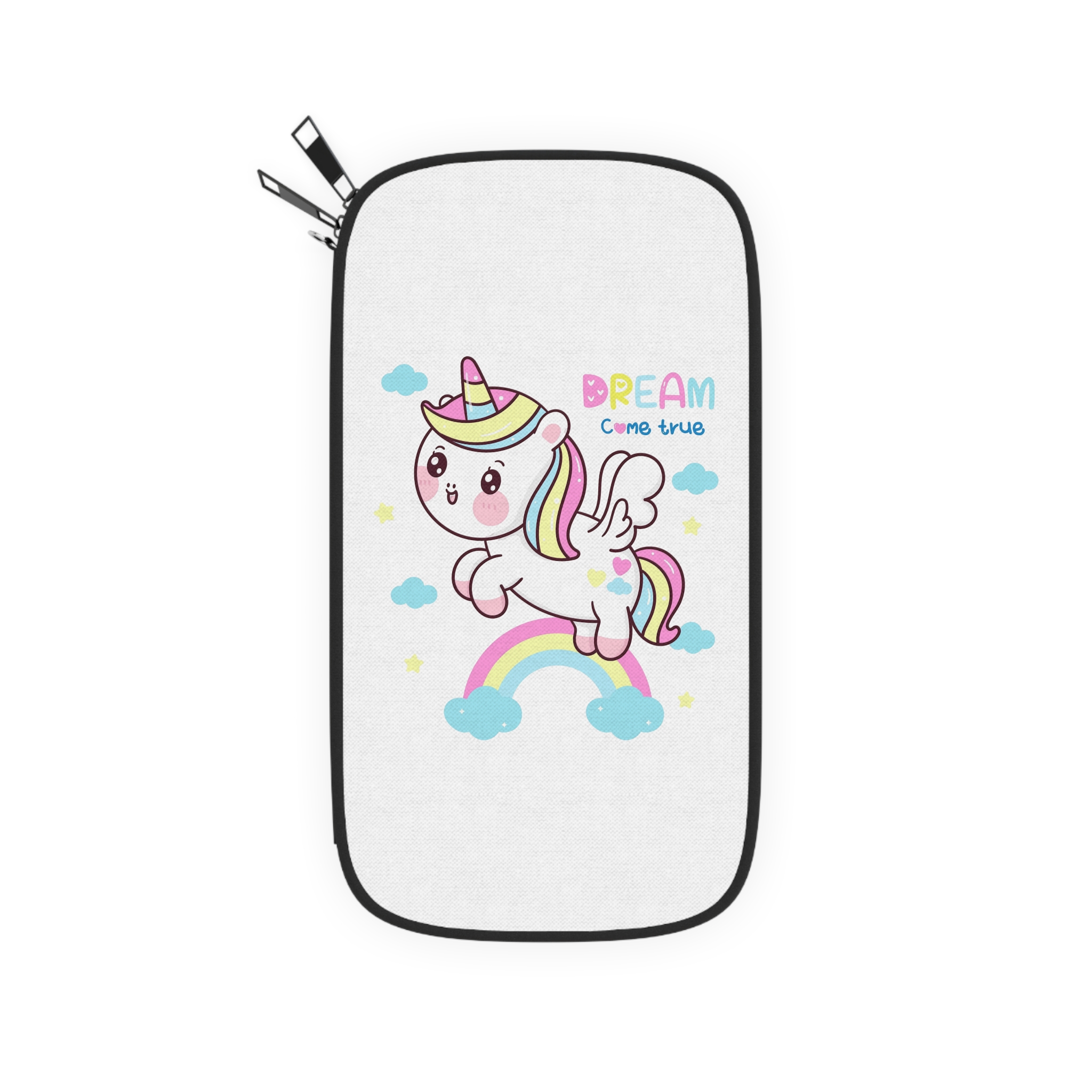 Cute Unicorn Pegasus Cartoon Fly Pastel Rainbow Kawaii Animal Passport Wallet - Image 2