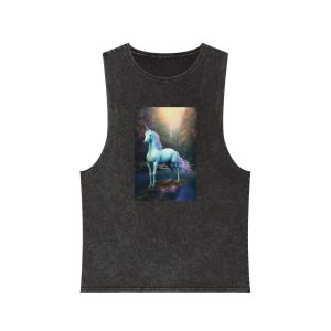 Magical Mythical Unicorn Creature 11 Unisex Stonewash Tank Top