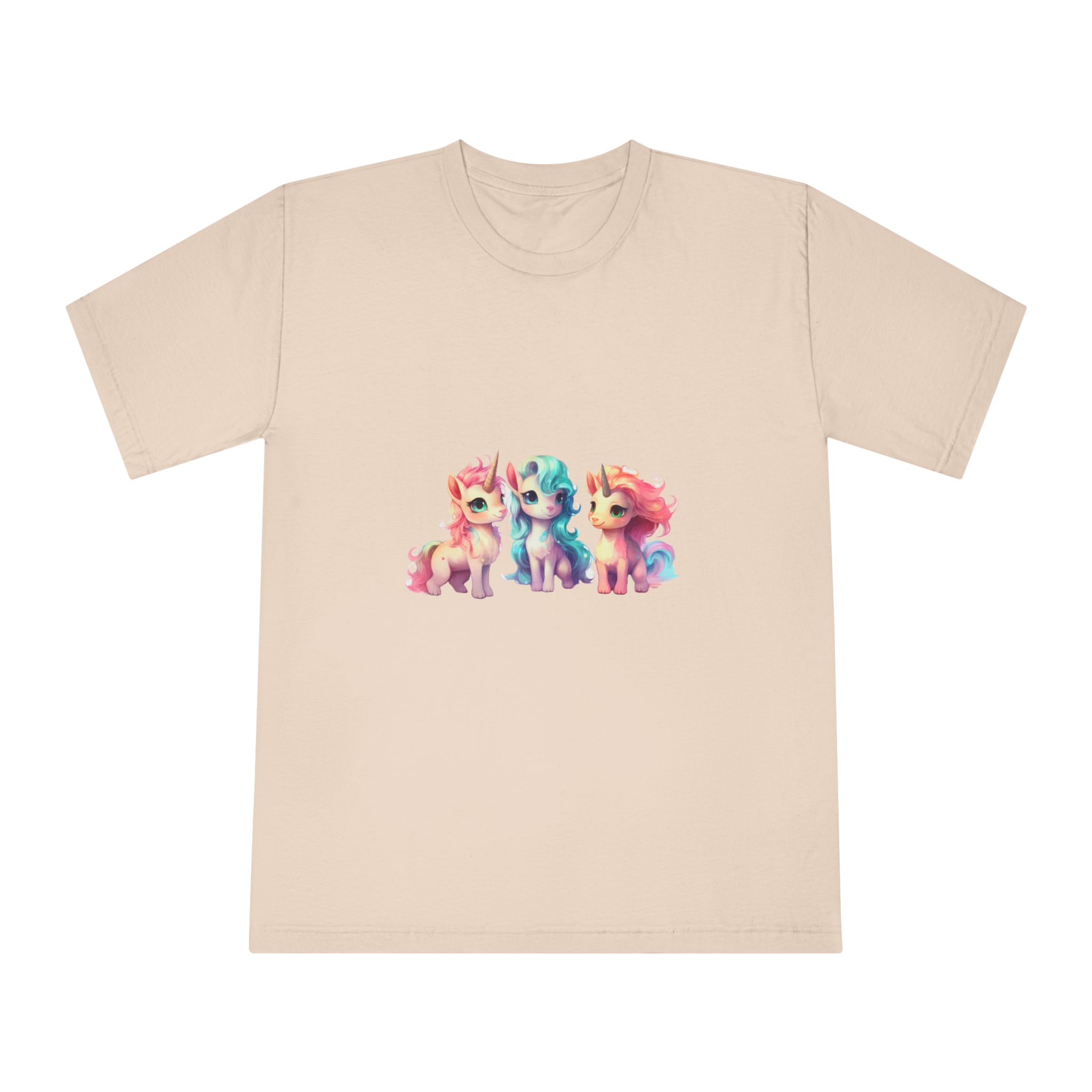 Three Unicorns Are Sitting Row Unisex Classic Crewneck T Shirt - Image 9