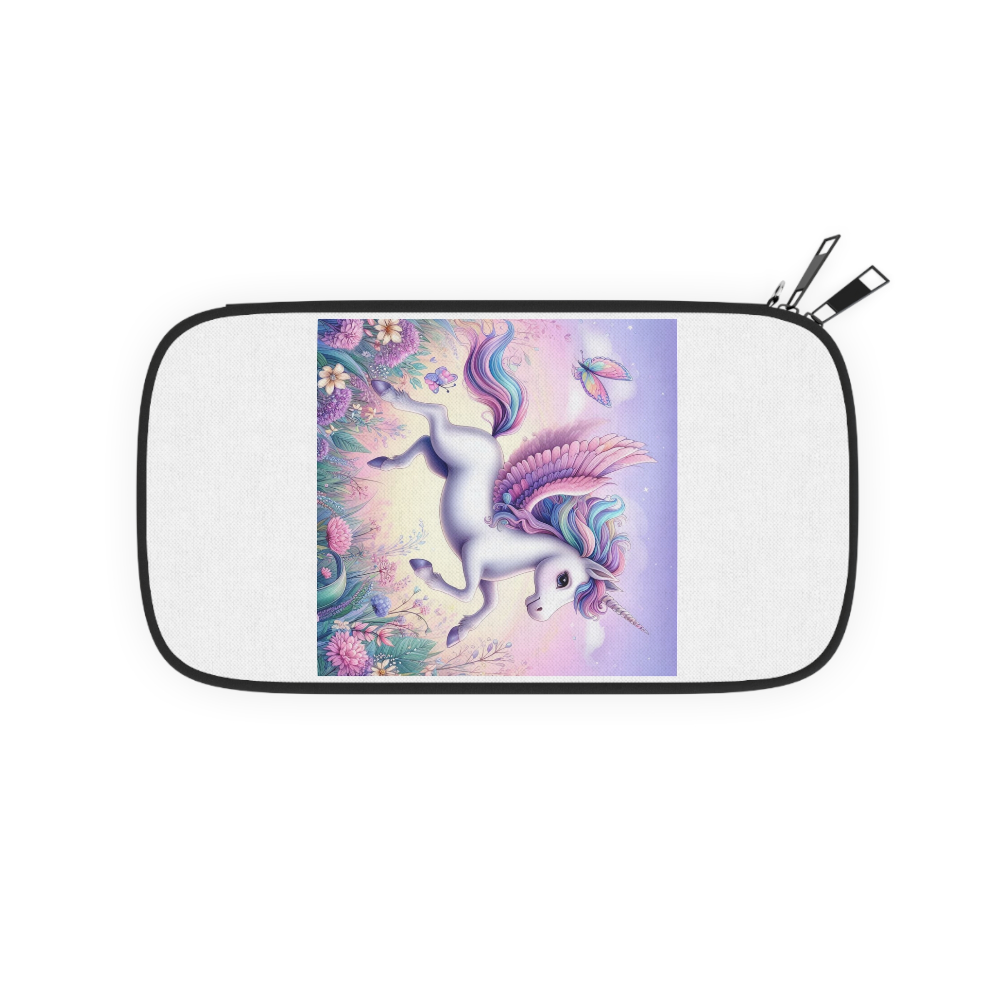 Beautiful Unicorn Running Magical Meadow Unicorn Background Images Whimsical Unicorn (1) Passport Wallet