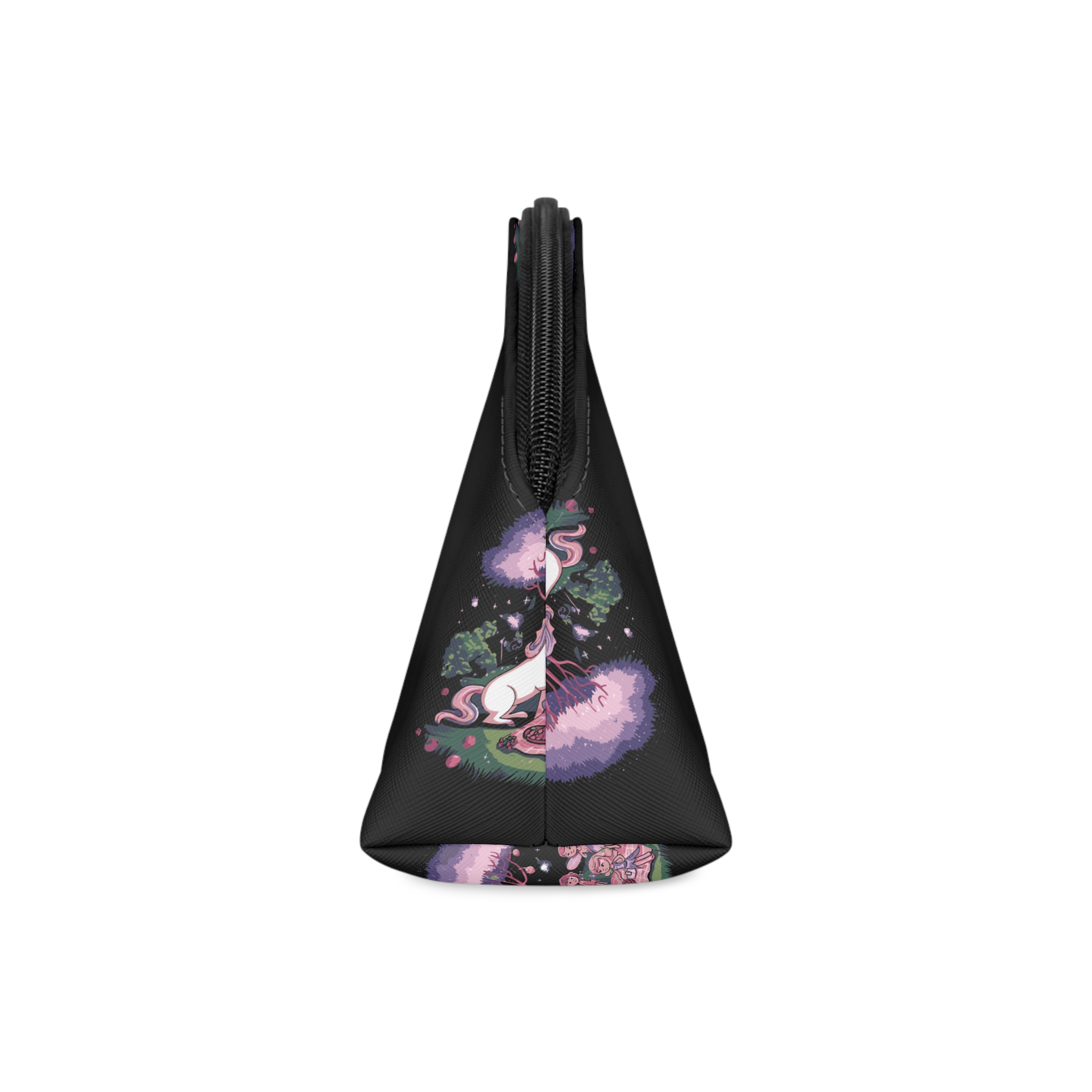 Purple Unicorn With Tree Words Unicorn It Makeup Bag - Image 4