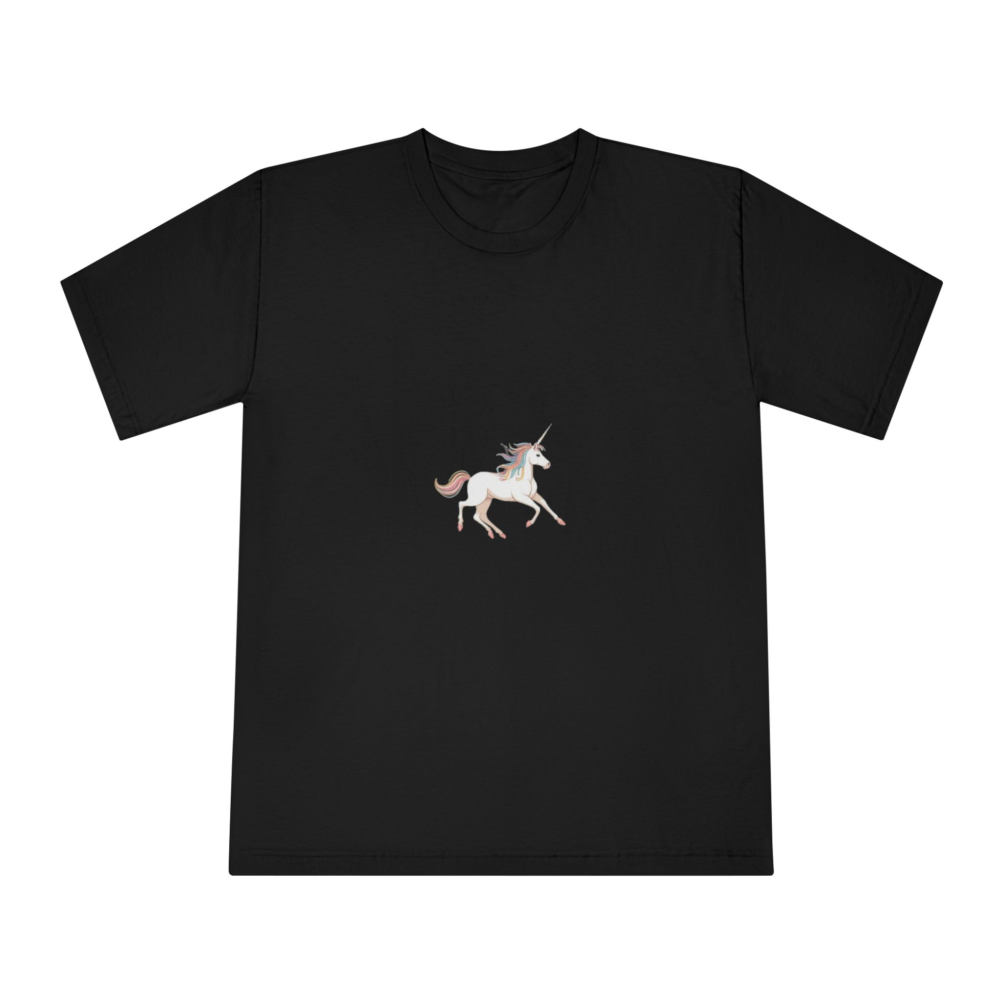Beautiful Unicorn Running Magical Meadow Unicorn Background Images Whimsical Unicorn (53) Unisex Classic Crewneck T Shirt - Image 5