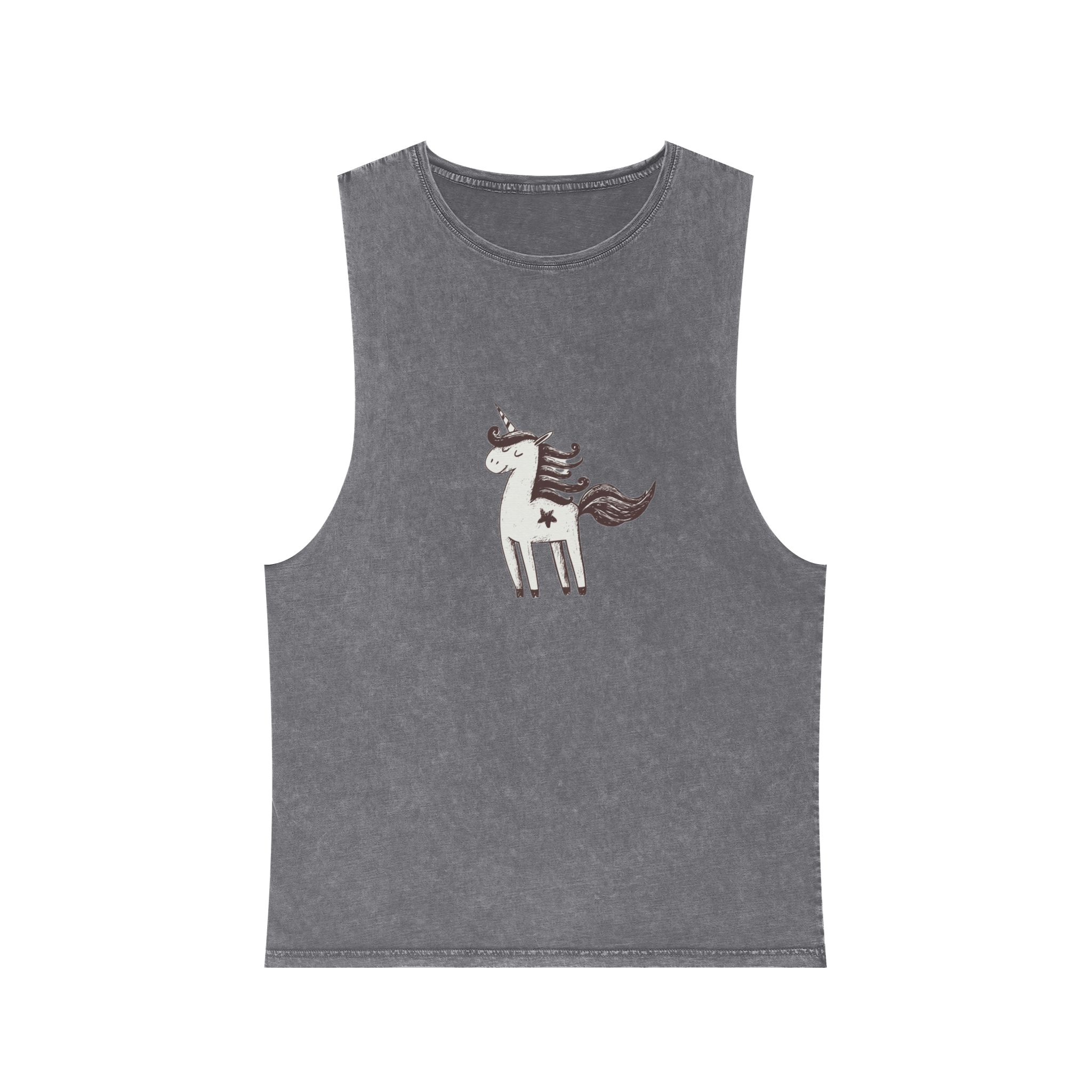 Unicorn V45 Unisex Stonewash Tank Top - Image 9
