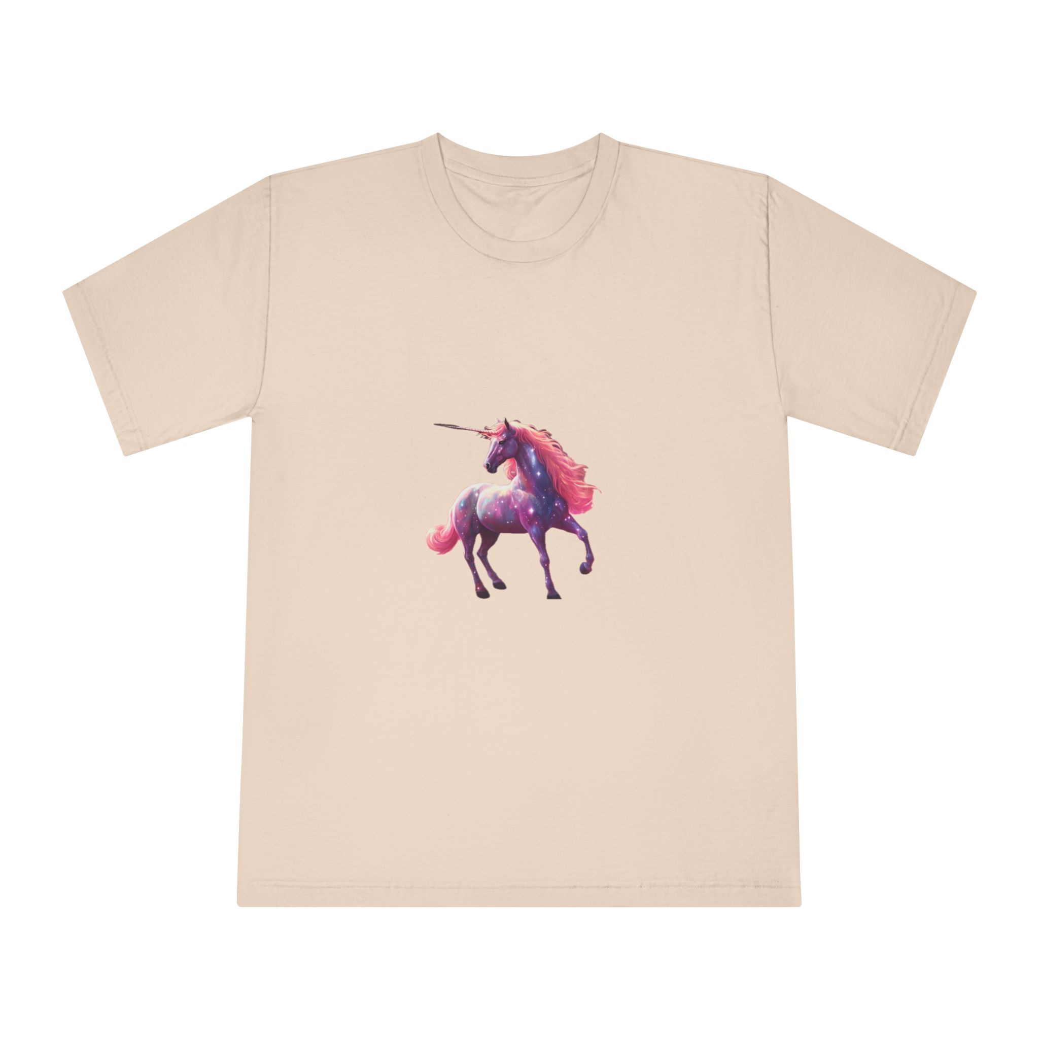 Unicorn With Pink Mane Stars It Unisex Classic Crewneck T Shirt - Image 9