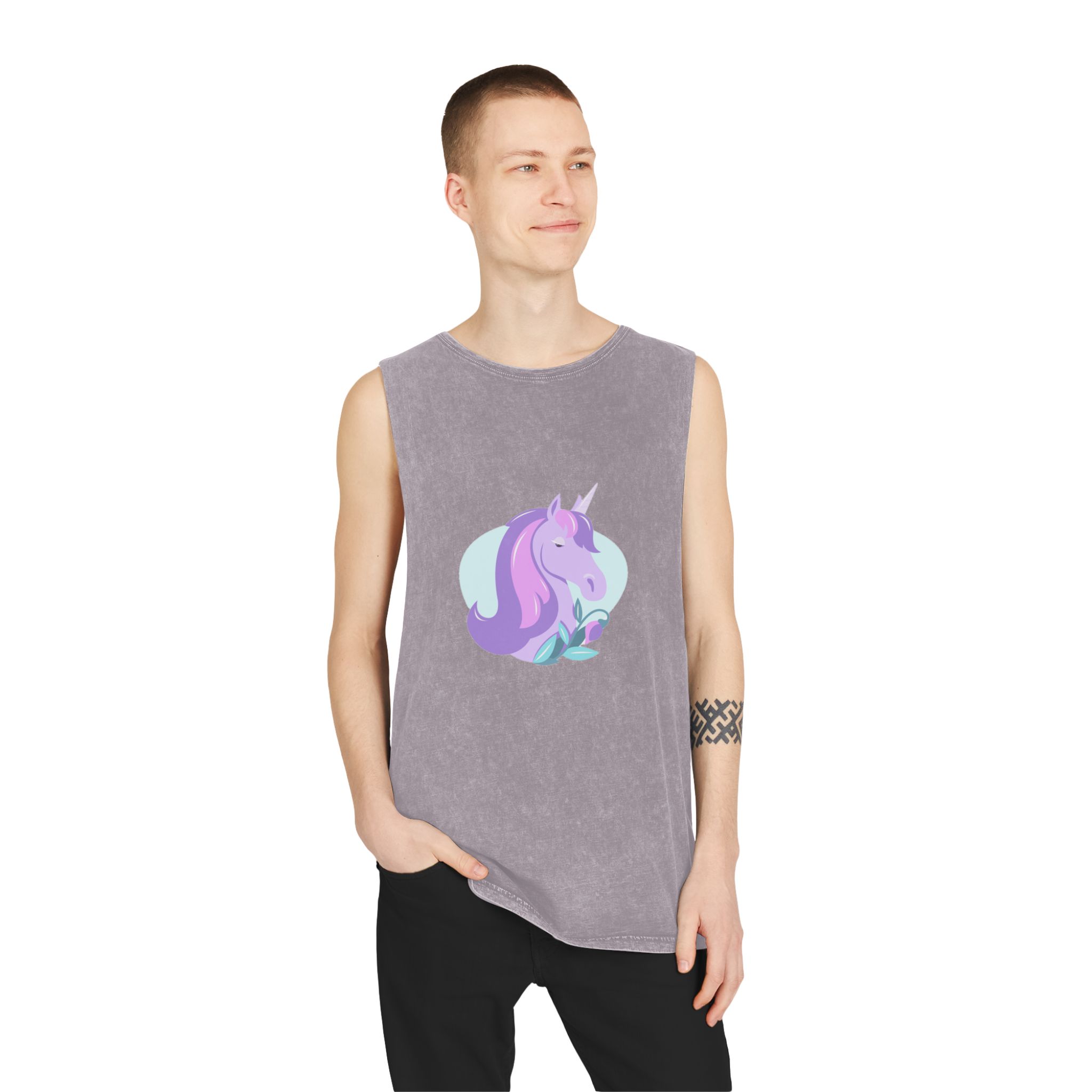 Unicorn V330 Unisex Stonewash Tank Top - Image 19