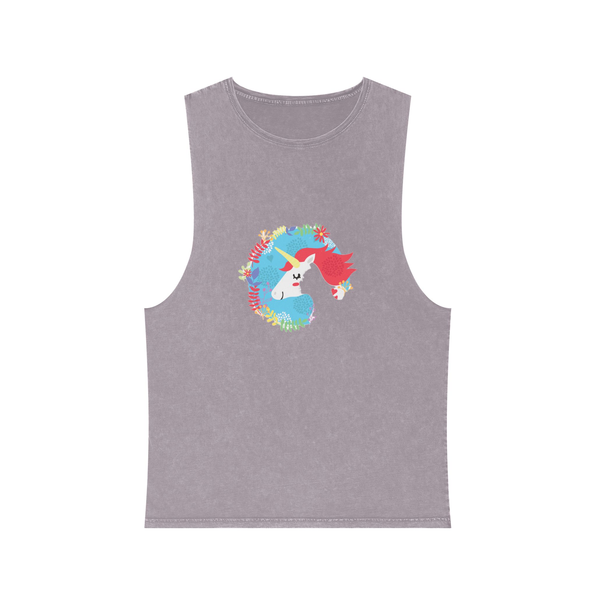 Unicorn V62 Unisex Stonewash Tank Top - Image 17