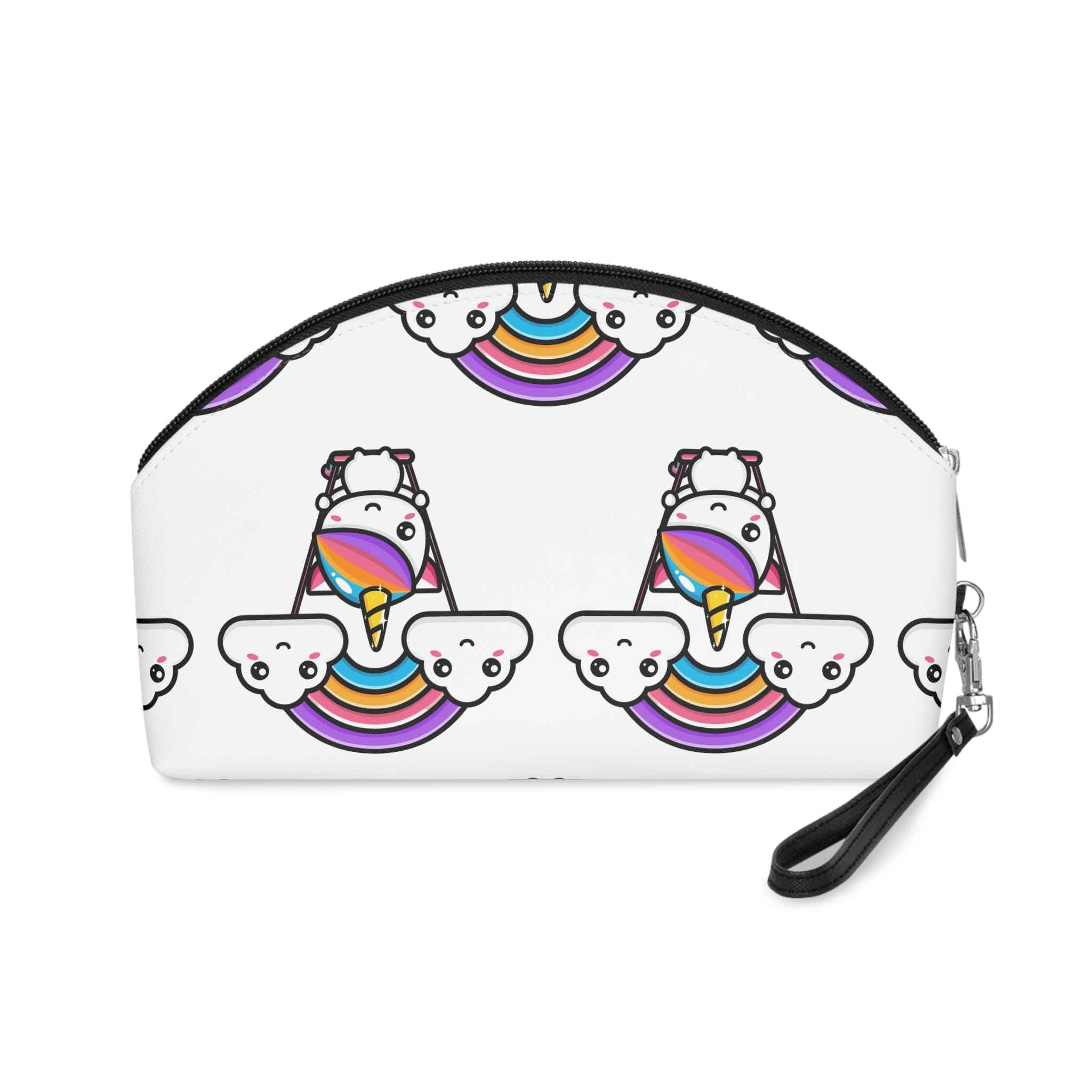 Cute Unicorn Mascot Design (3) Makeup Bag - Image 2