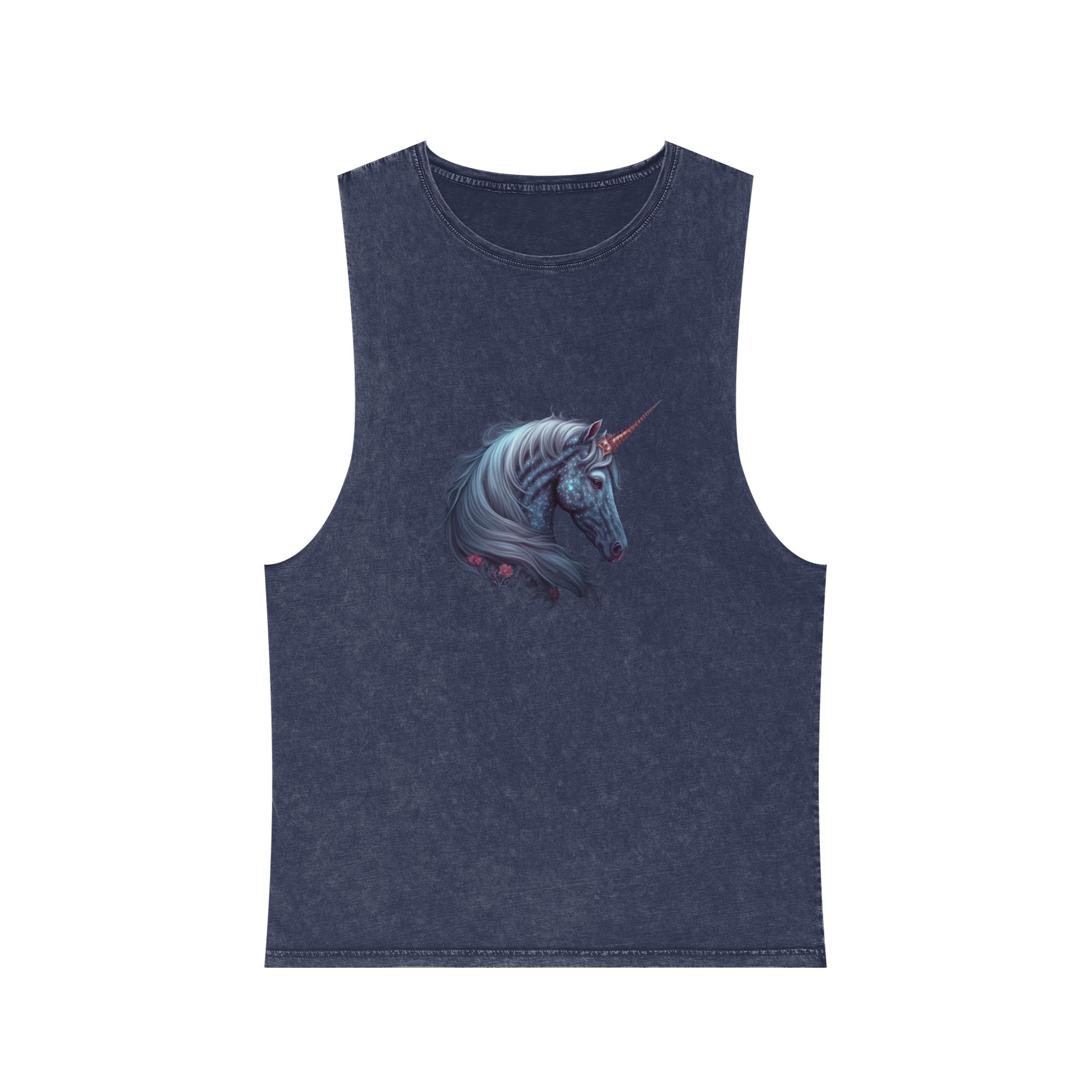 Mystic Unicorn Unisex Stonewash Tank Top - Image 13