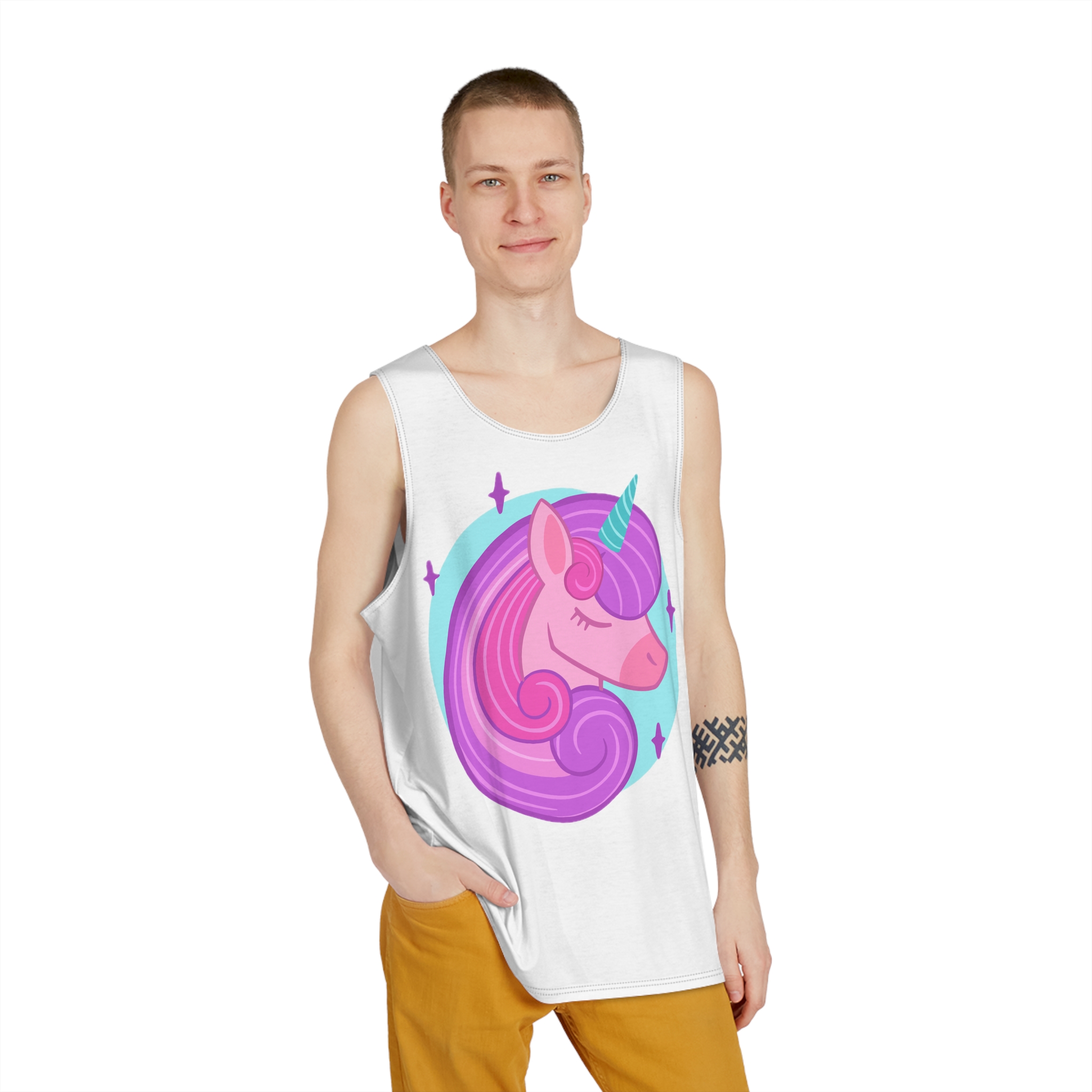 Unicorn V256 Mens Tank Aop - Image 3