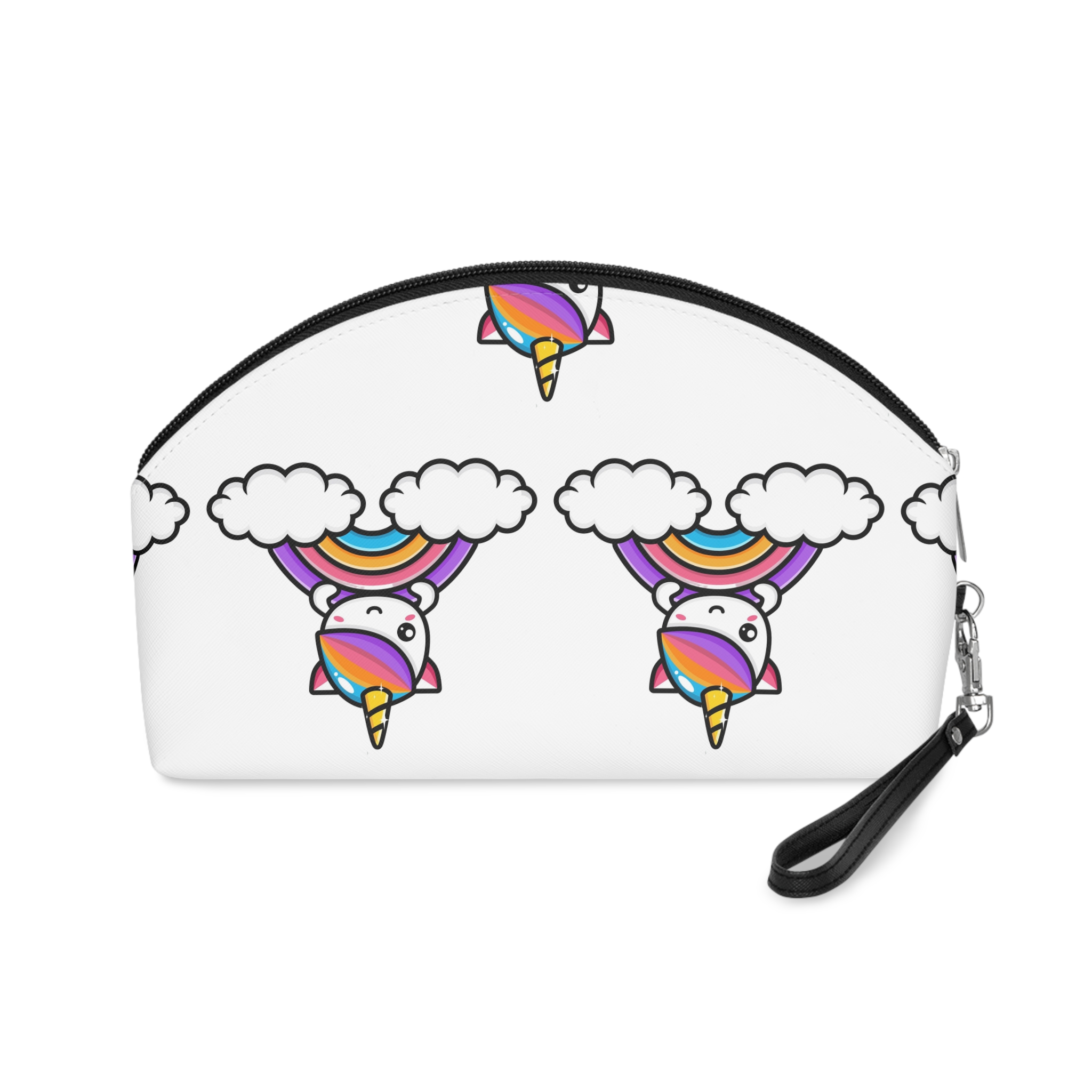 Cute Unicorn Mascot Design (2) Makeup Bag - Image 2