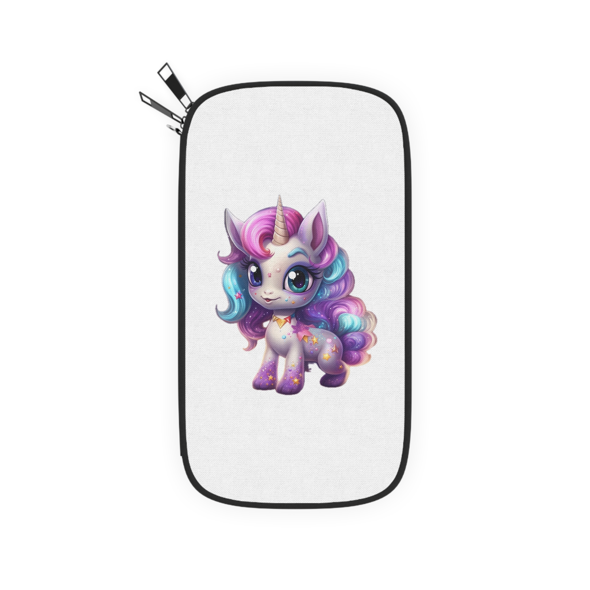 Beautiful Cute Baby Unicorn (1) Passport Wallet - Image 2
