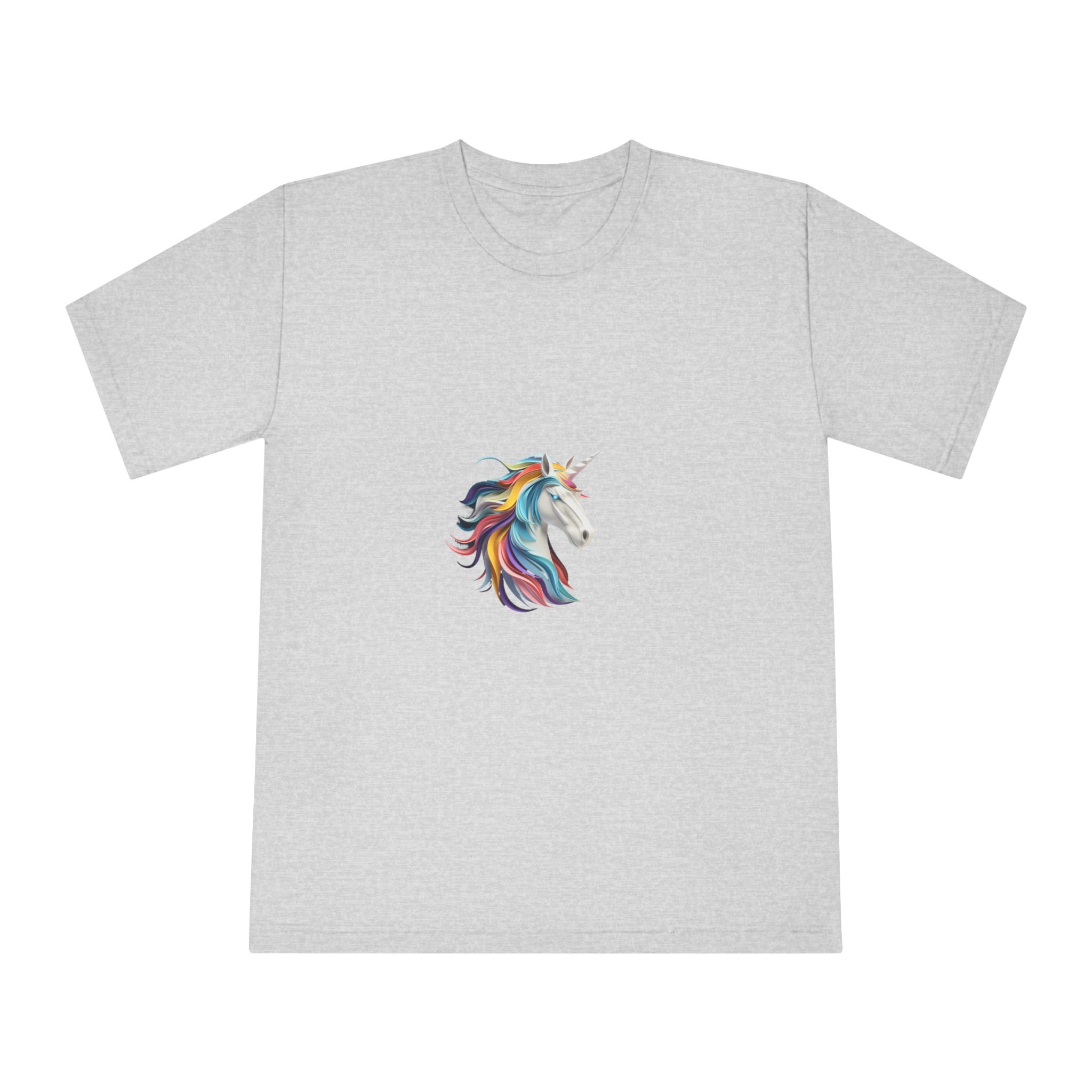 Mythical Unicorn Paper Style Fotor Bg Remover 202311048948 Unisex Classic Crewneck T Shirt - Image 13