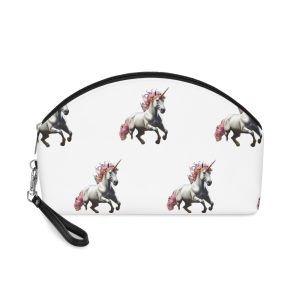 Beautiful Unicorn Running Magical Meadow Unicorn Background Images Whimsical Unicorn (23) Makeup Bag