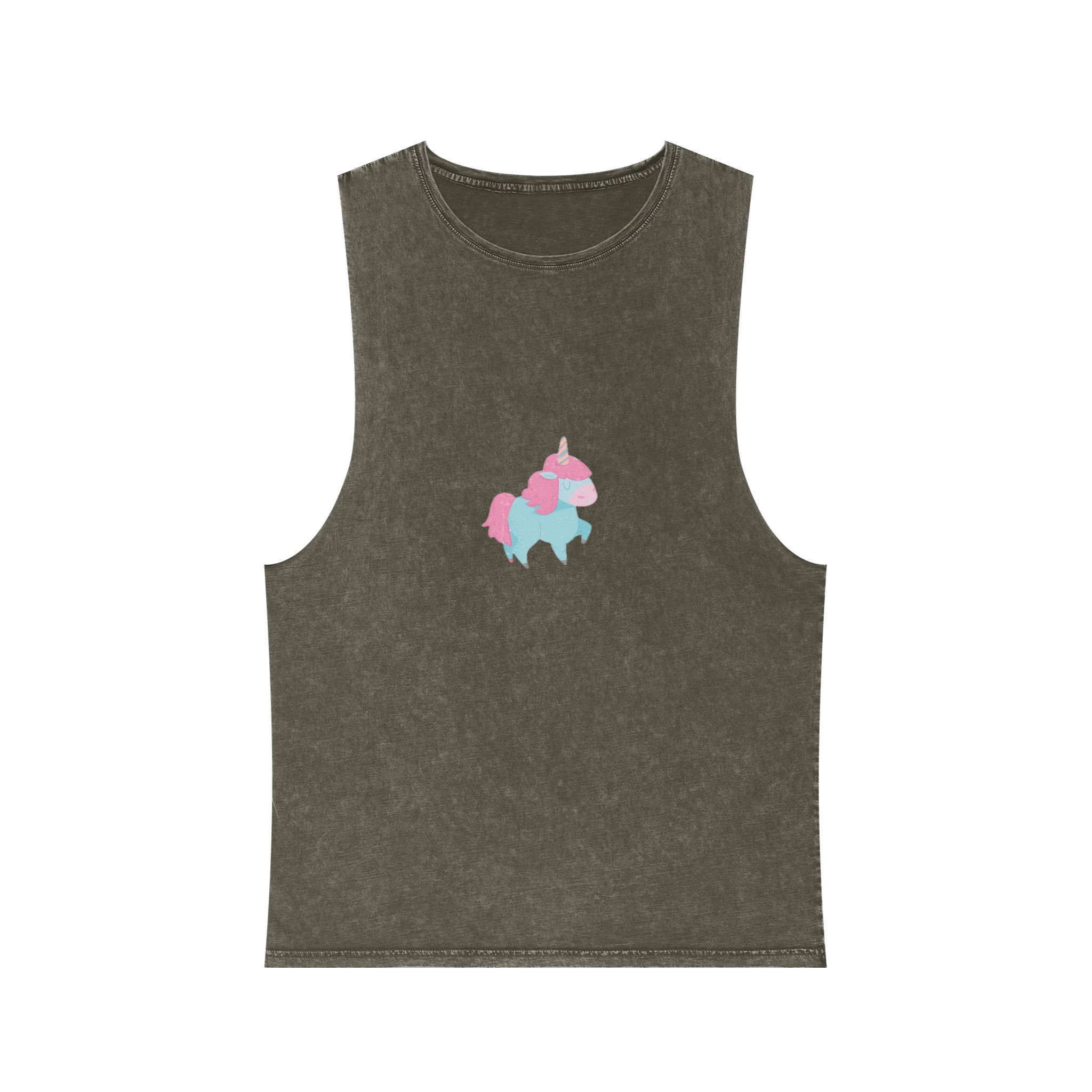 Unicorn V81 Unisex Stonewash Tank Top - Image 5