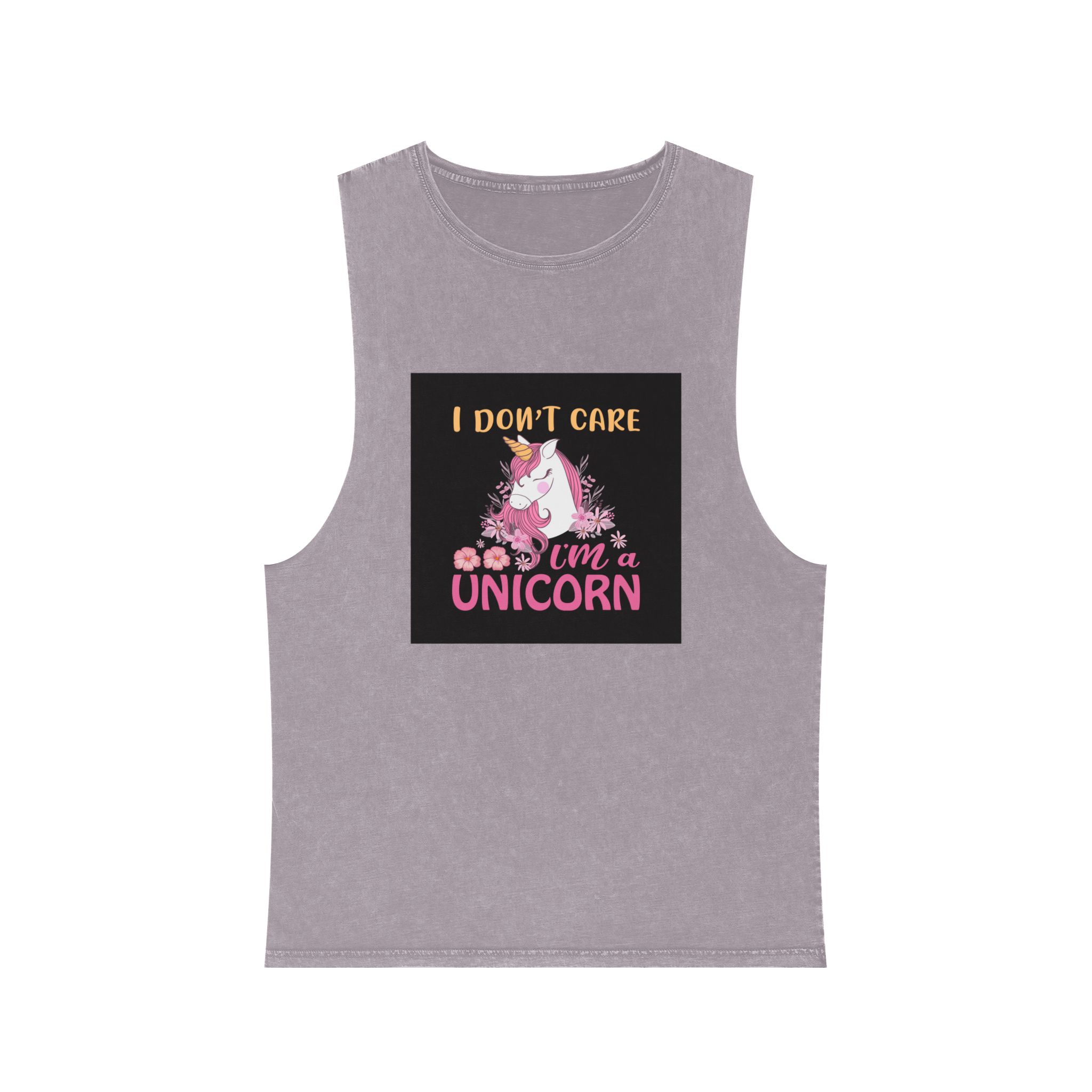 Unicorn 2 (1) Unisex Stonewash Tank Top - Image 17
