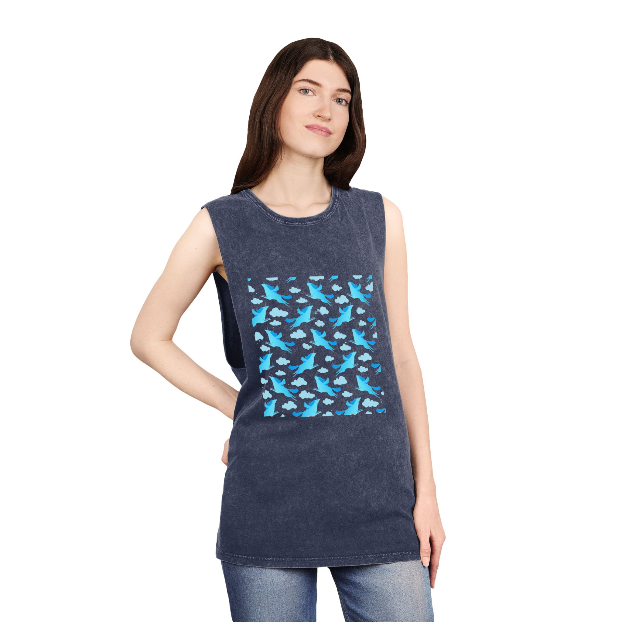 Unicorn V511 Unisex Stonewash Tank Top - Image 16