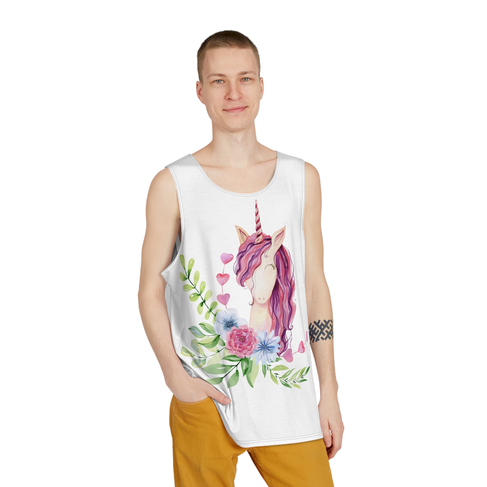 Unicorns 180 Mens Tank Aop - Image 3