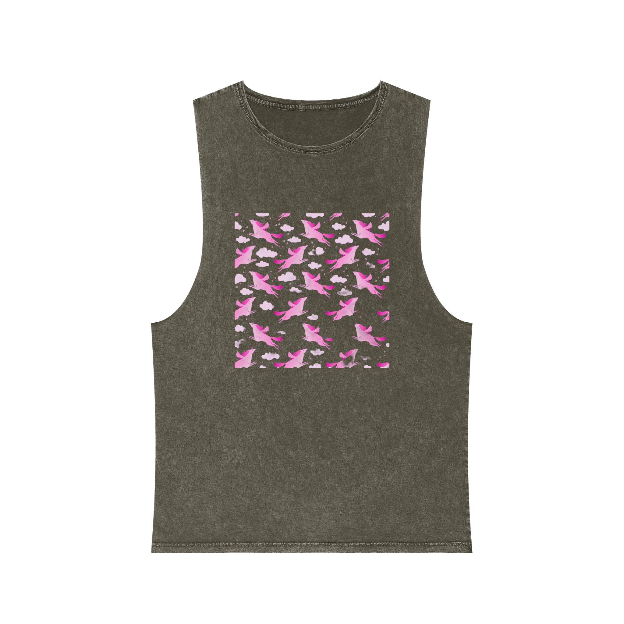 Unicorn V512 Unisex Stonewash Tank Top - Image 5