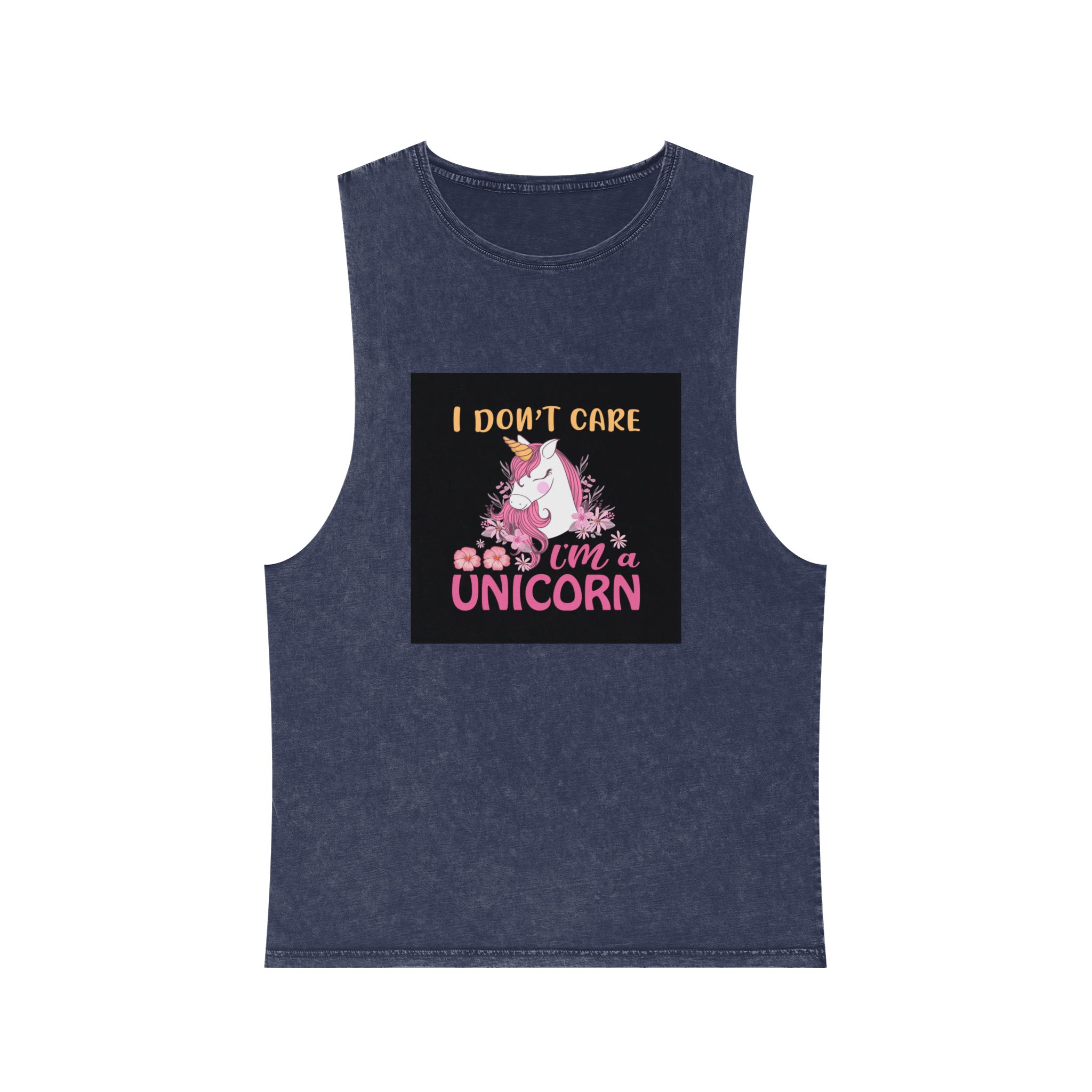 Unicorn 2 (1) Unisex Stonewash Tank Top - Image 13
