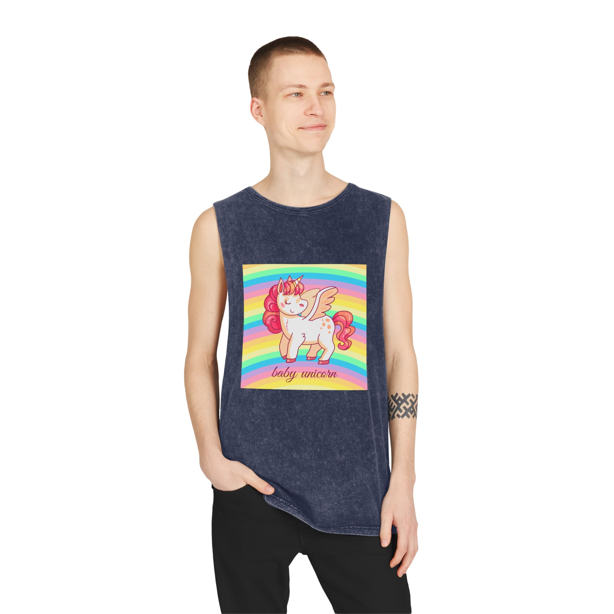Unicorn V367 Unisex Stonewash Tank Top - Image 15