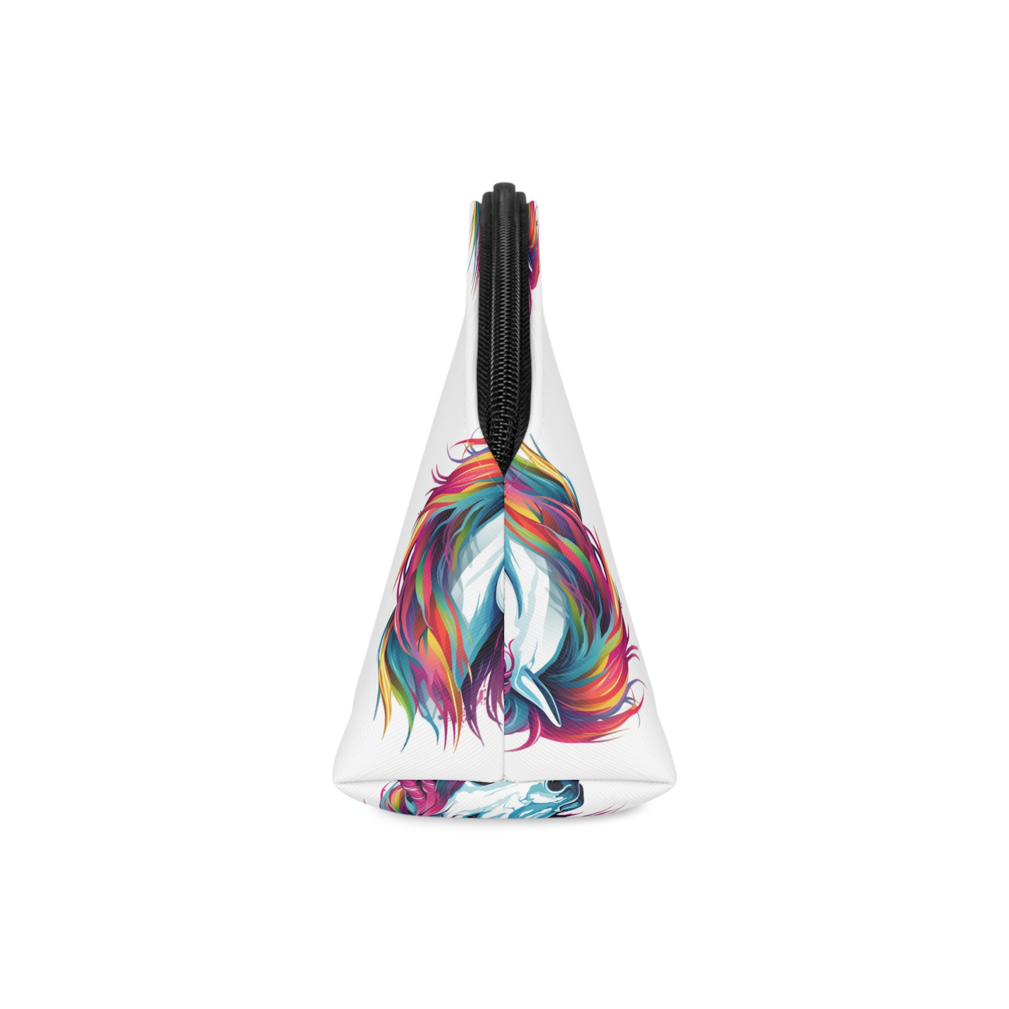 Close Up Unicorns Head With Colorful Mane Generative Ai Copy Makeup Bag - Image 4