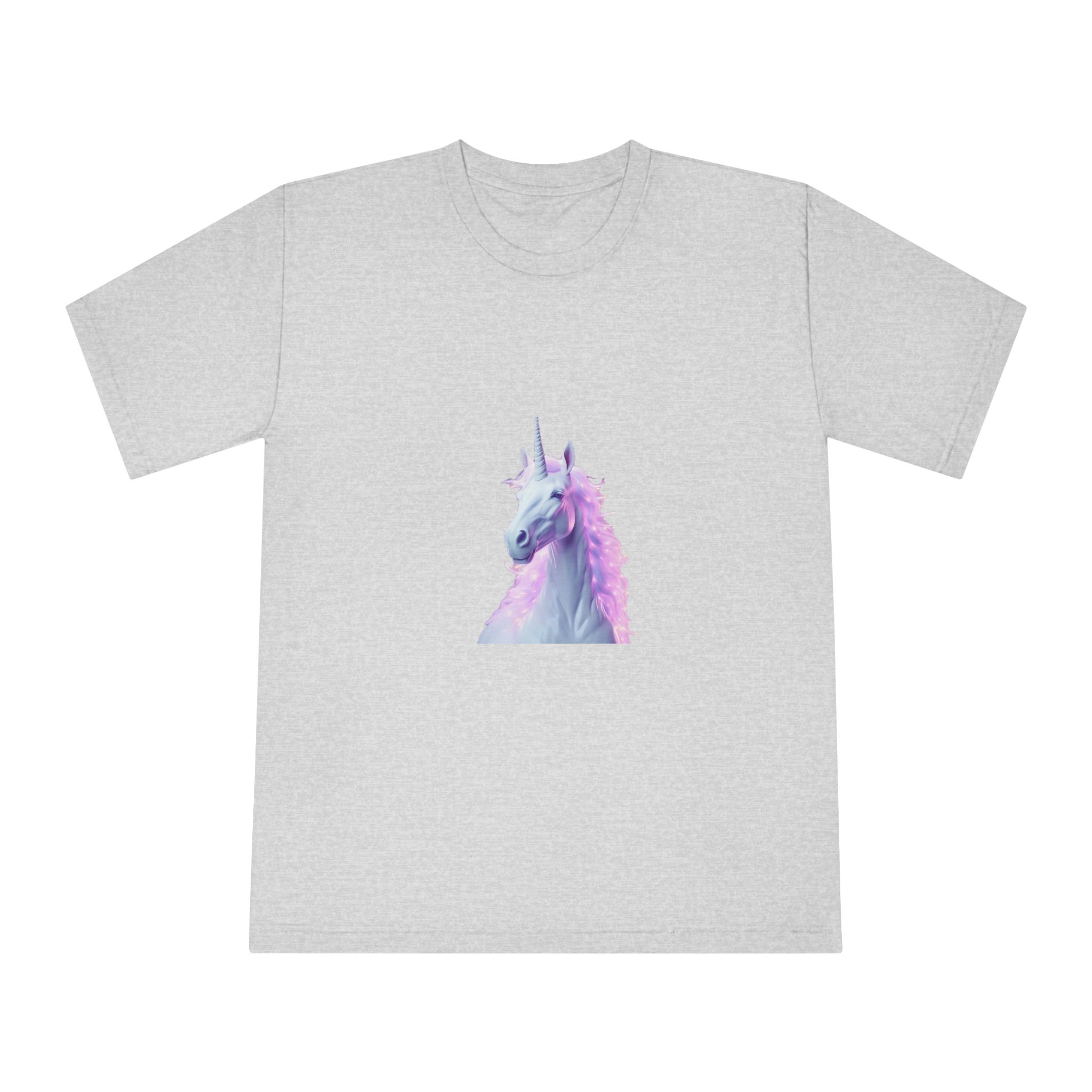 Unicorn With Pink Tone Colors Unisex Classic Crewneck T Shirt - Image 13