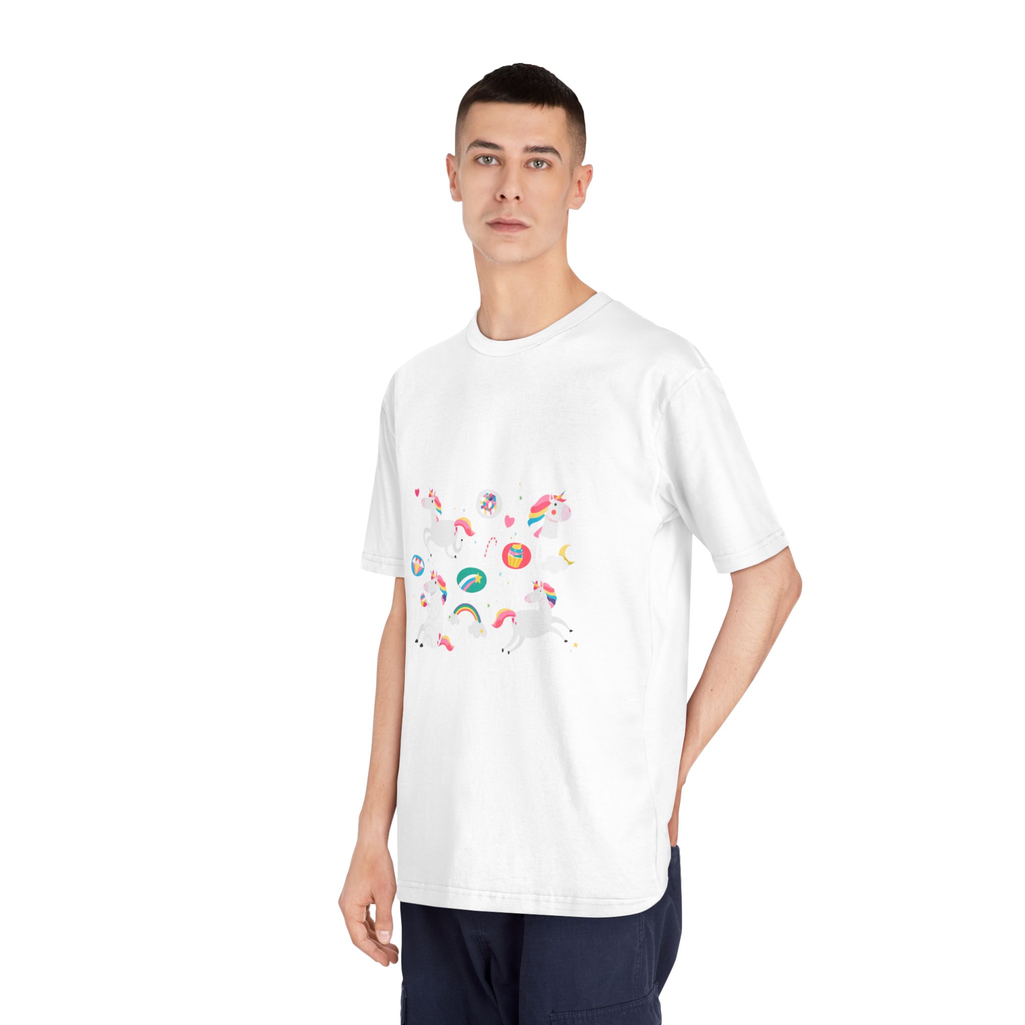 Unicorns 65 Unisex Classic Crewneck T Shirt - Image 4