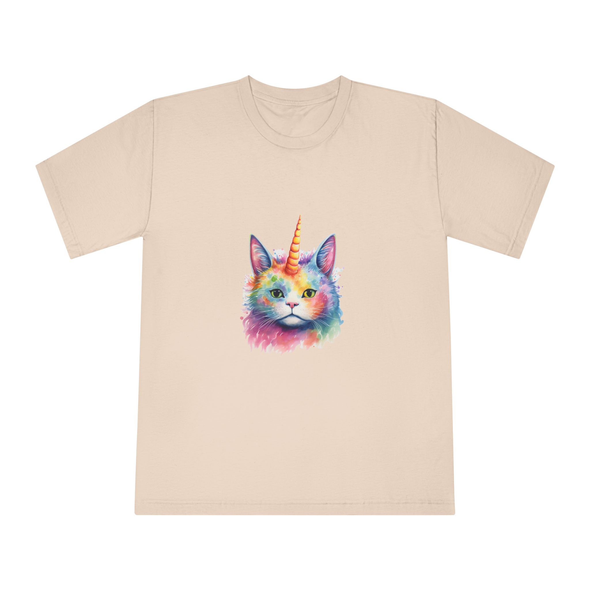 There Is Cat With Unicorn Horn Its Head Generative Ai Unisex Classic Crewneck T Shirt - Image 9