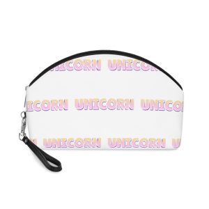 Unicorn Editable Text Effect Makeup Bag