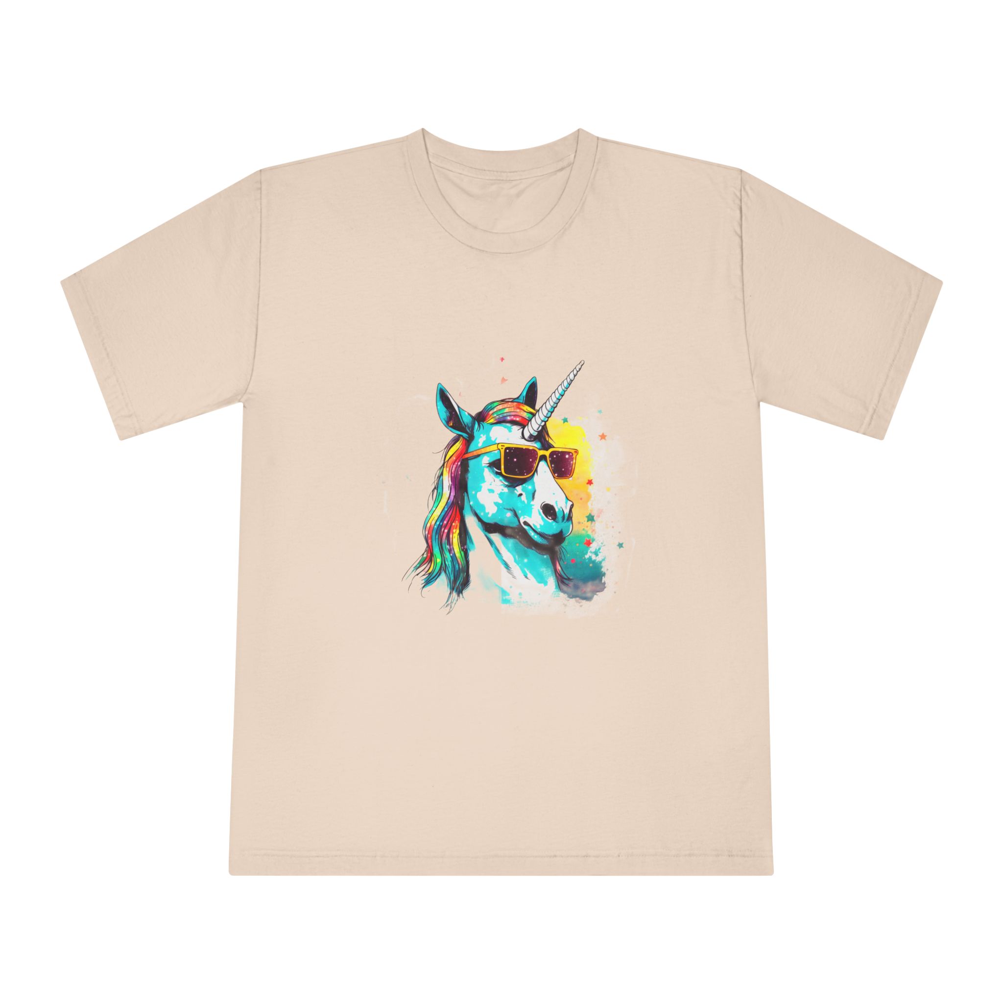 Cute Cartoon Baby Unicorn Isolated Transparent Background Ideal Tshirt Prints Stickers Mugs Unisex Classic Crewneck T Shirt - Image 9
