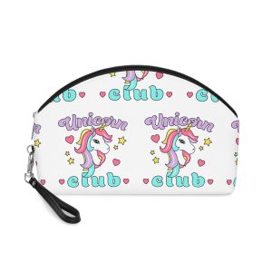 Unicorn Club Text With Colorful Hair Unicorn Makeup Bag