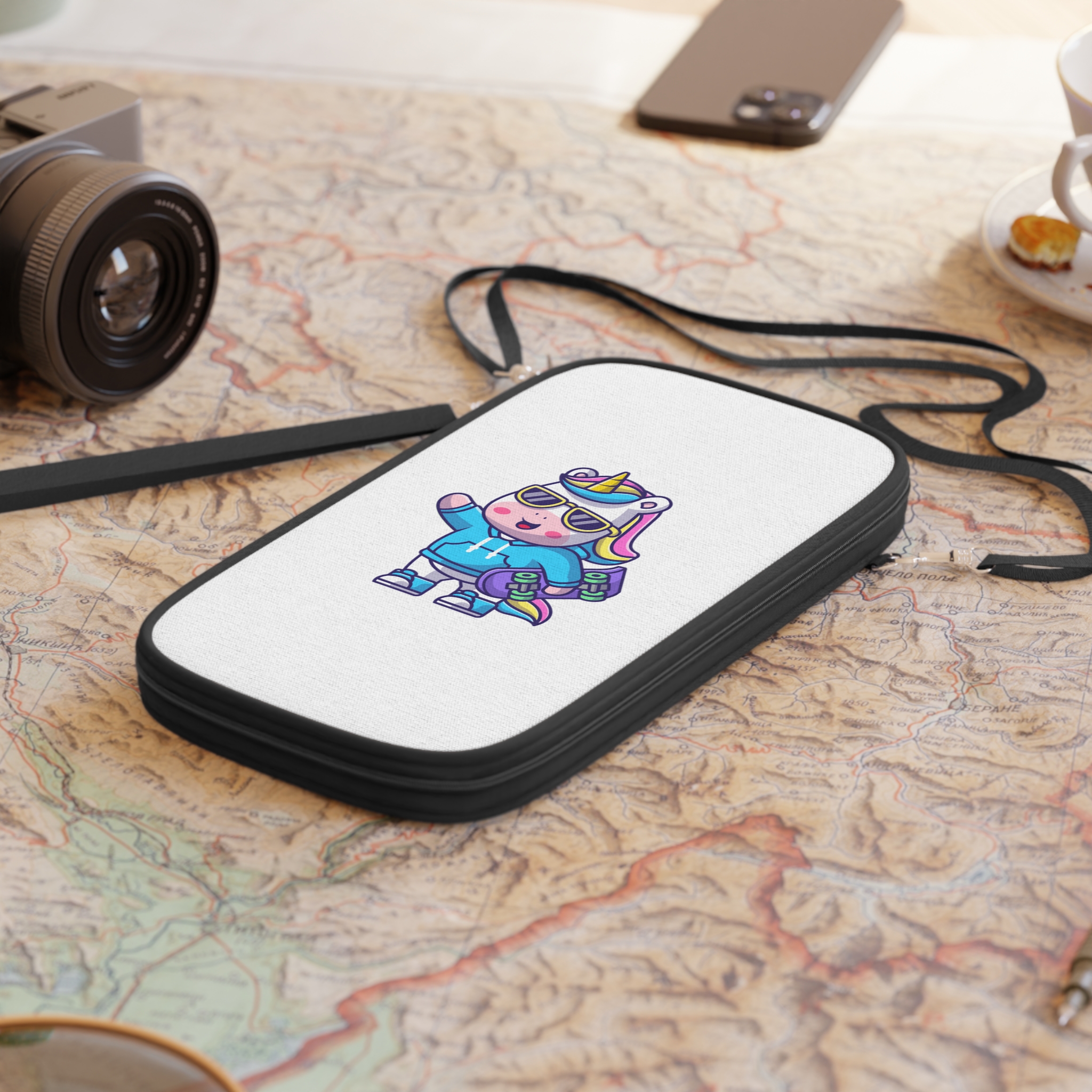 Cute Unicorn Skate Passport Wallet - Image 4