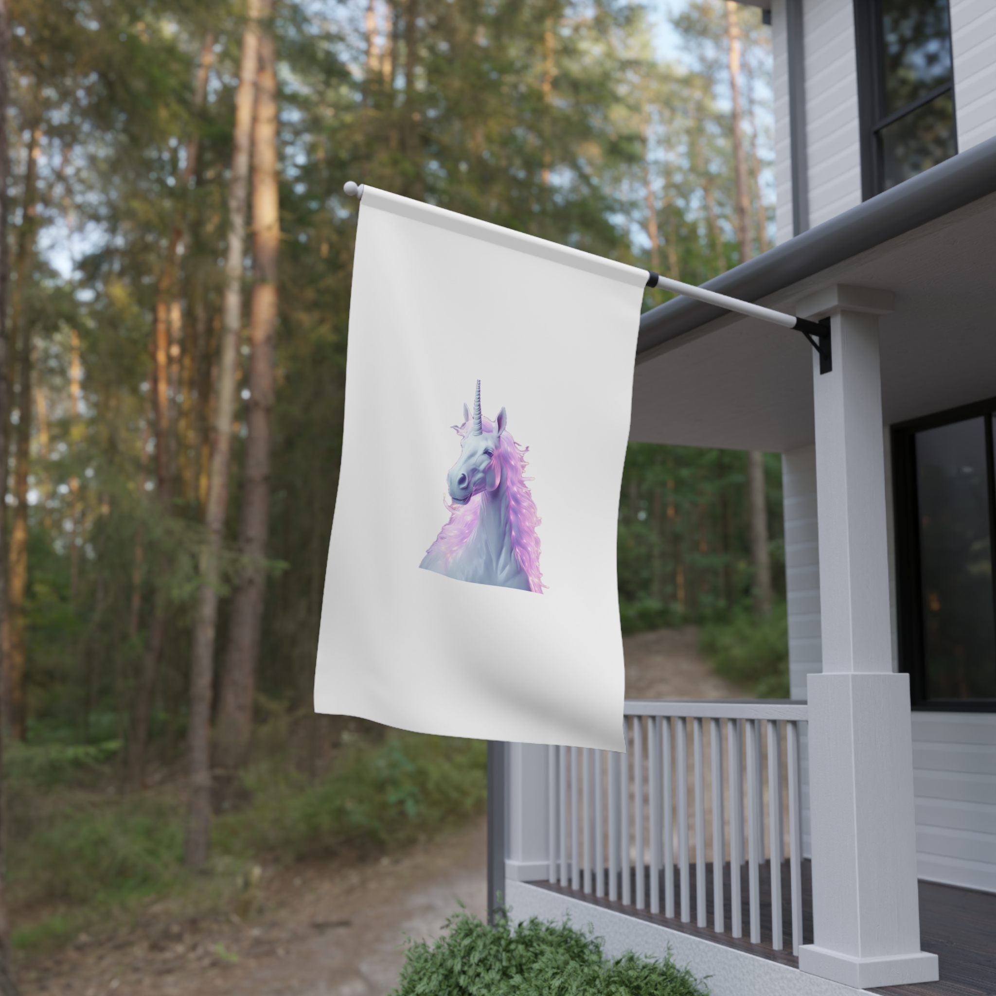 Unicorn With Pink Tone Colors House Banner - Image 4