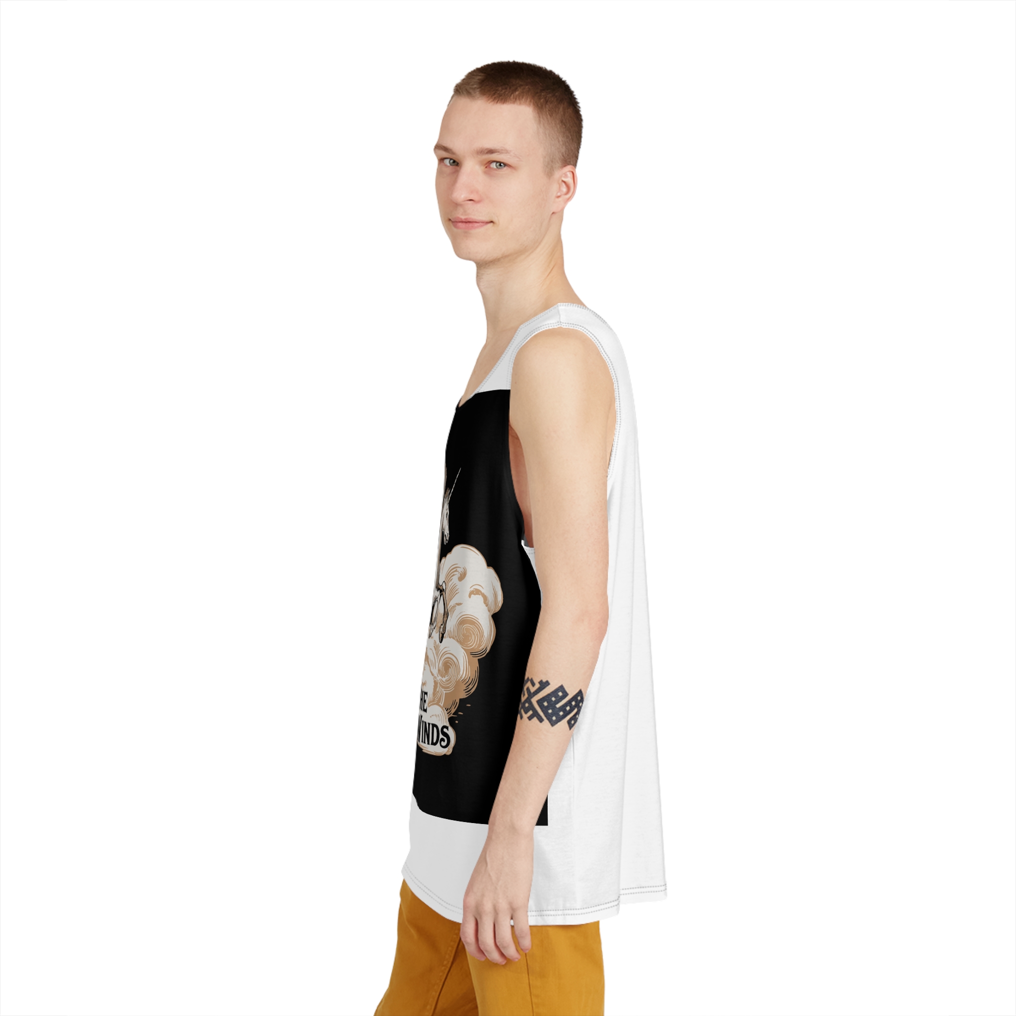 Word Ride Is Image Unicorn Mens Tank Aop