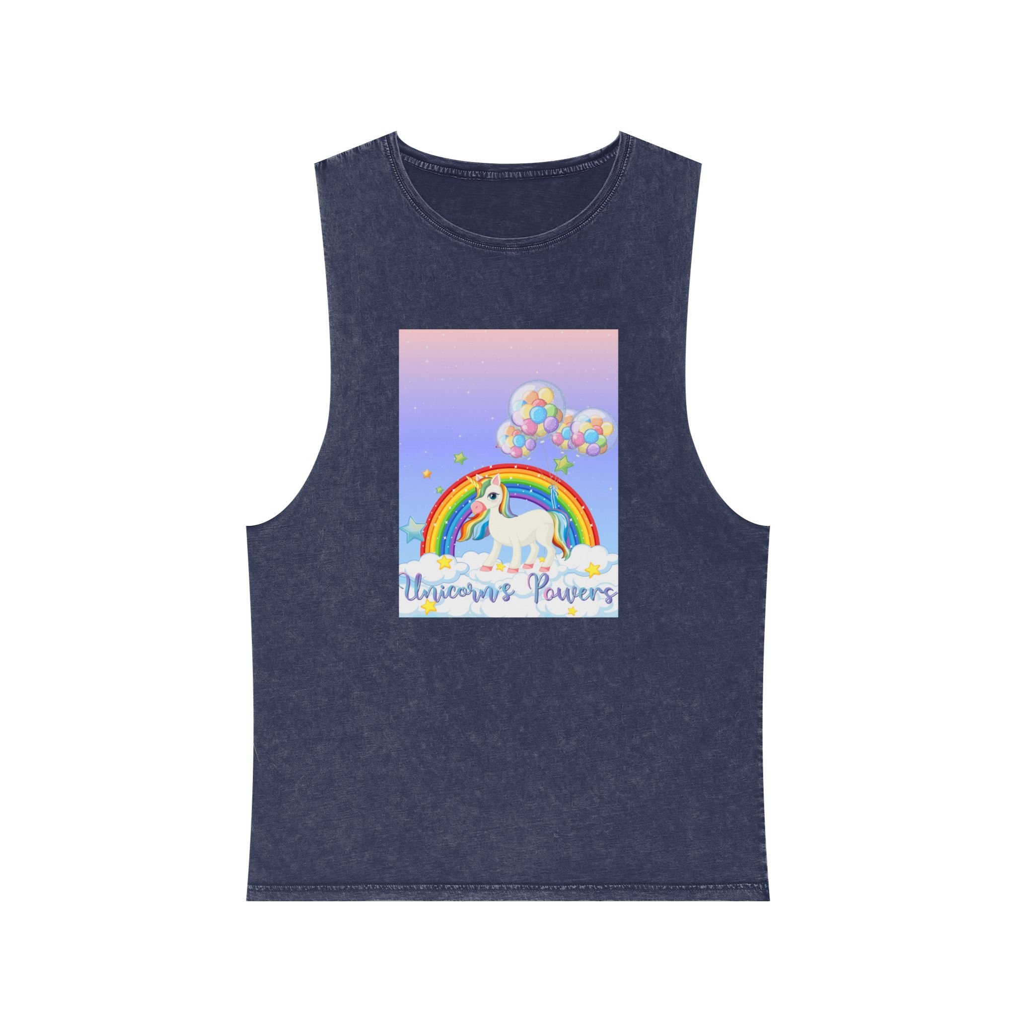 Unicorn V466 Unisex Stonewash Tank Top - Image 13