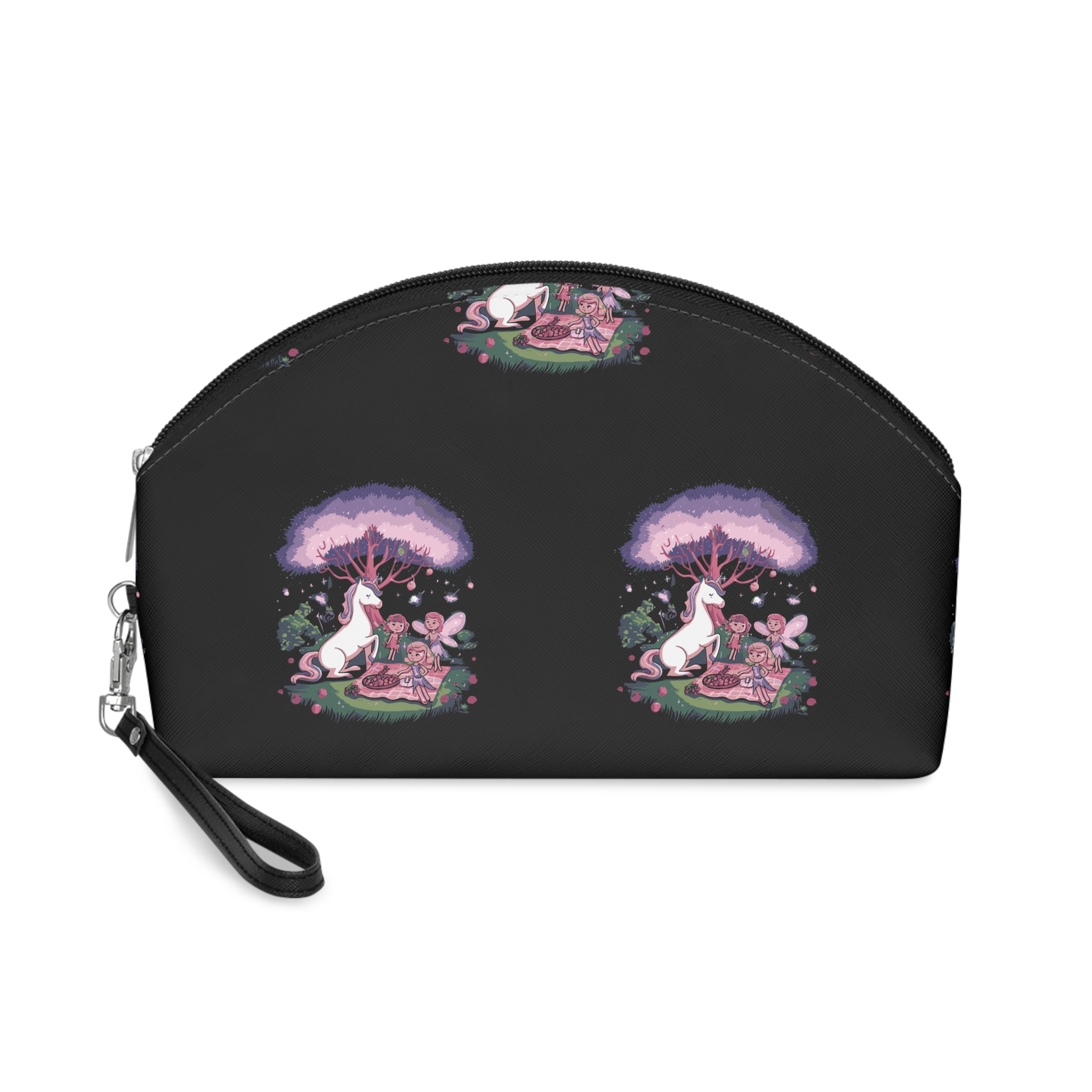 Purple Unicorn With Tree Words Unicorn It Makeup Bag