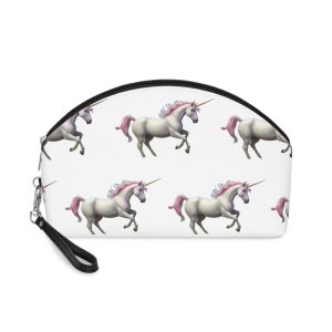Beautiful Unicorn Running Magical Meadow Unicorn Background Images Whimsical Unicorn (30) Makeup Bag