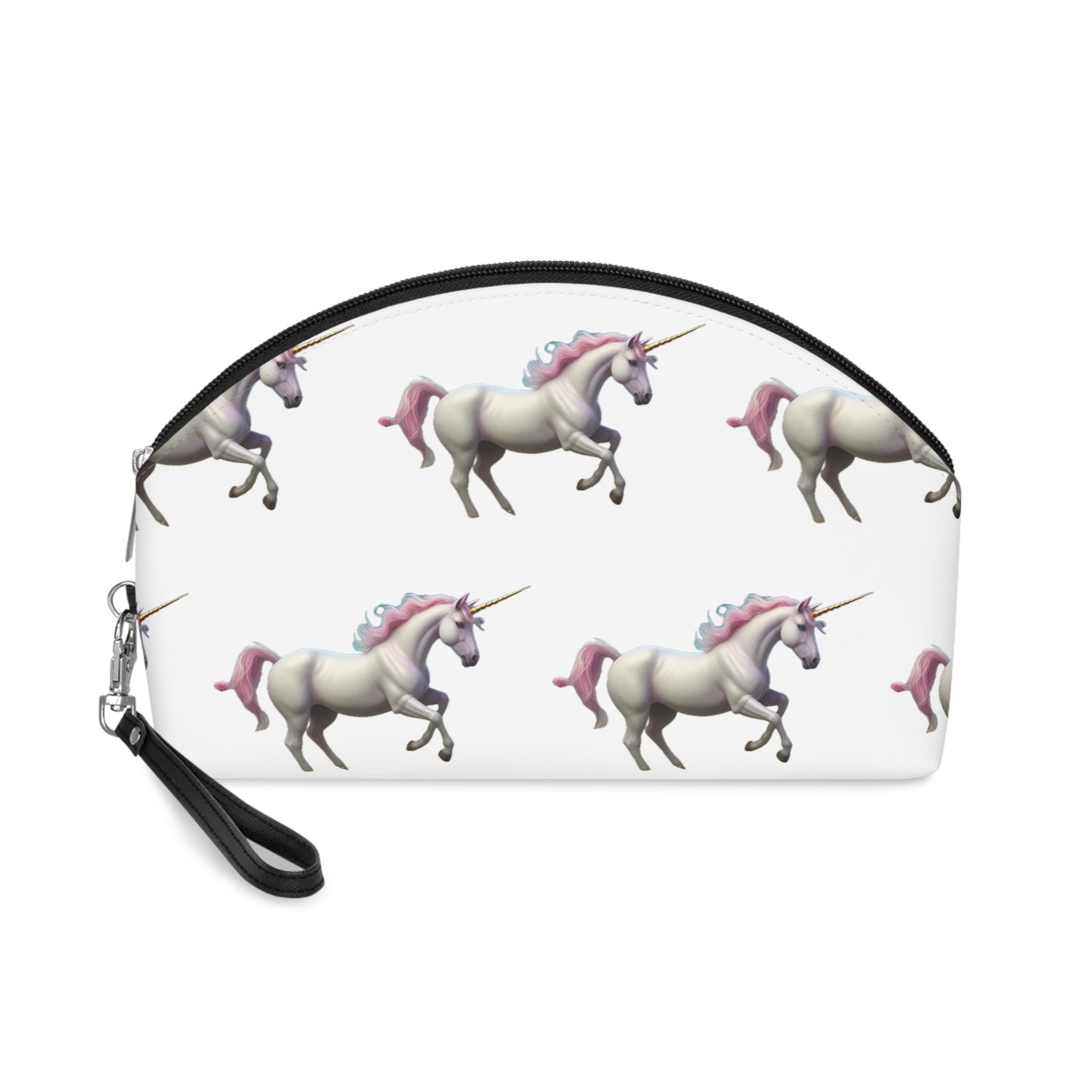 Beautiful Unicorn Running Magical Meadow Unicorn Background Images Whimsical Unicorn (30) Makeup Bag