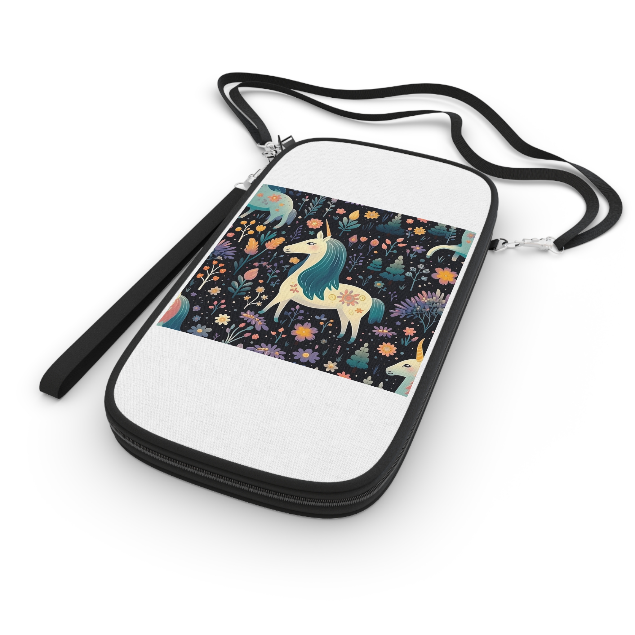 Childish Seamless Pattern Background With Colorful Unicorns Passport Wallet - Image 3