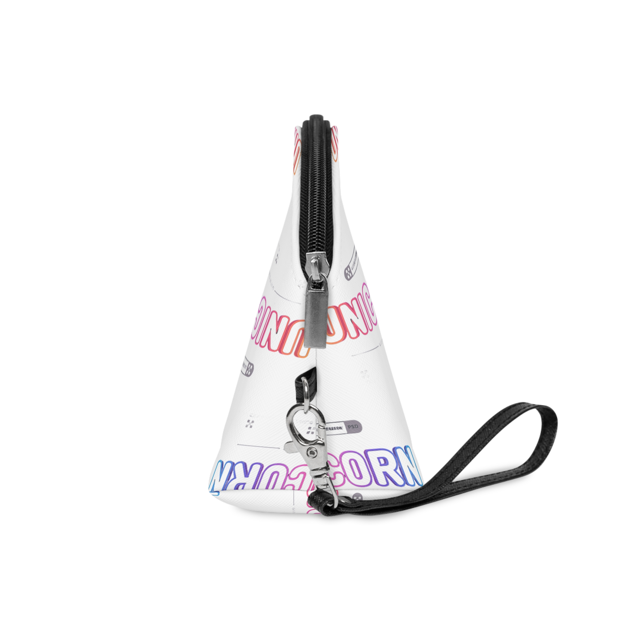 Unicorn Editable Text Effect Font Style Makeup Bag - Image 3