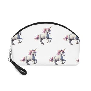 Beautiful Unicorn Running Magical Meadow Unicorn Background Images Whimsical Unicorn (85) Makeup Bag